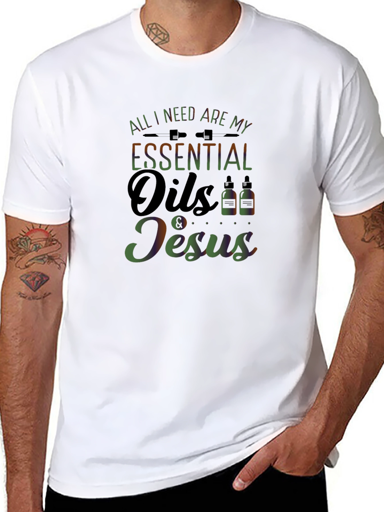 Essential Oils & Jesus T-Shirt