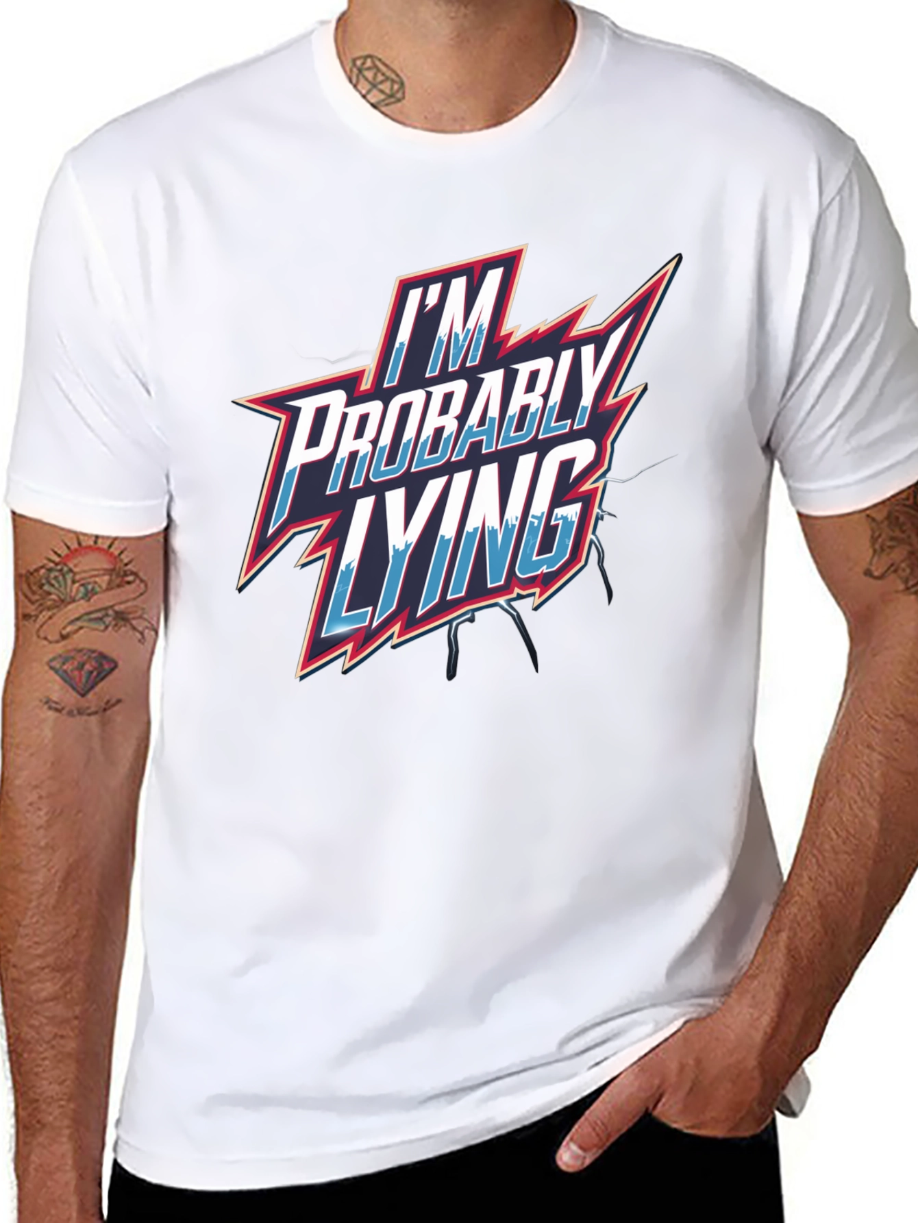 Im Probably Lying Mens Graphic T-Shirt