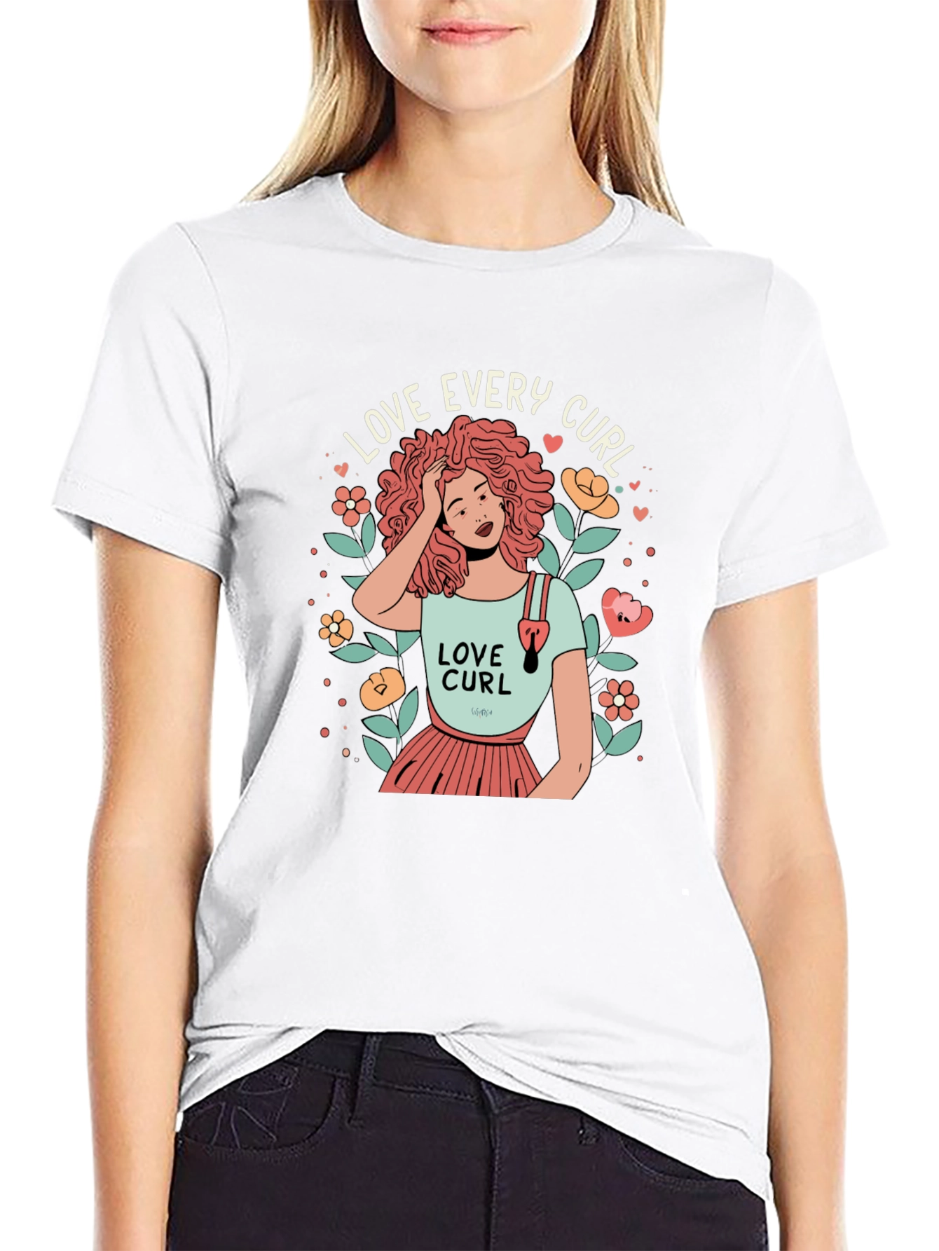 Love Every Curl Graphic Tee