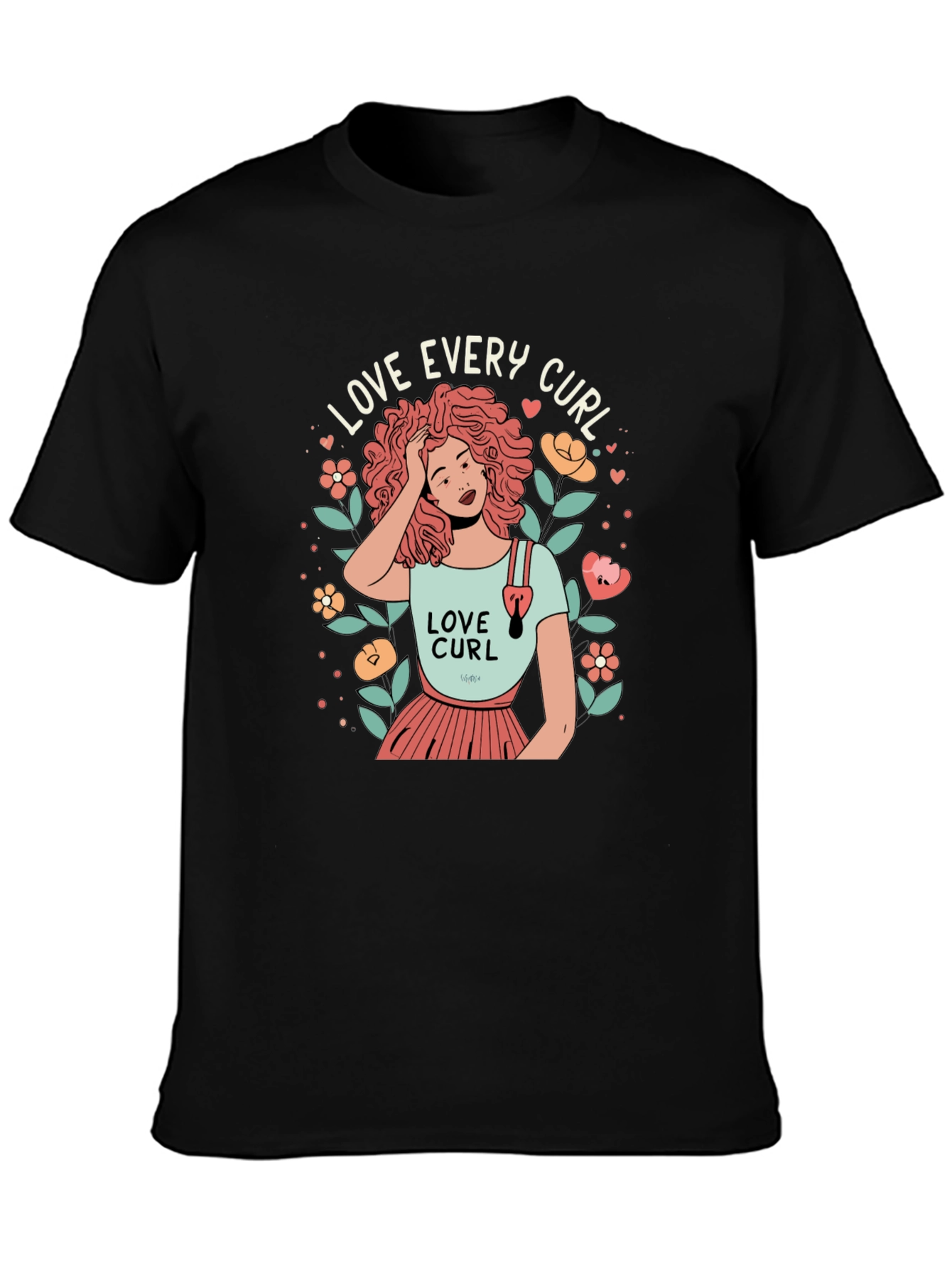 Love Every Curl Graphic Tee