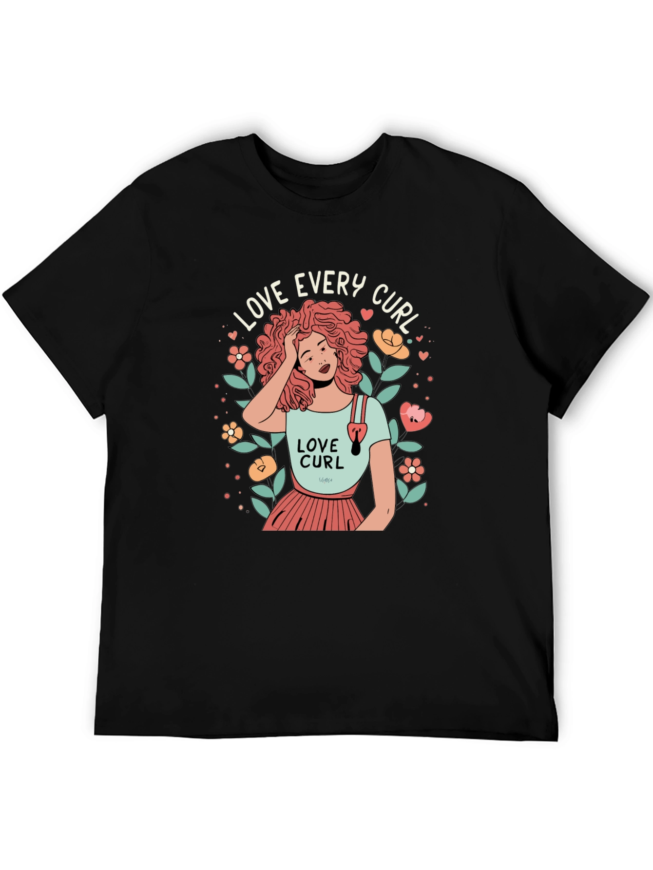Love Every Curl Graphic Tee