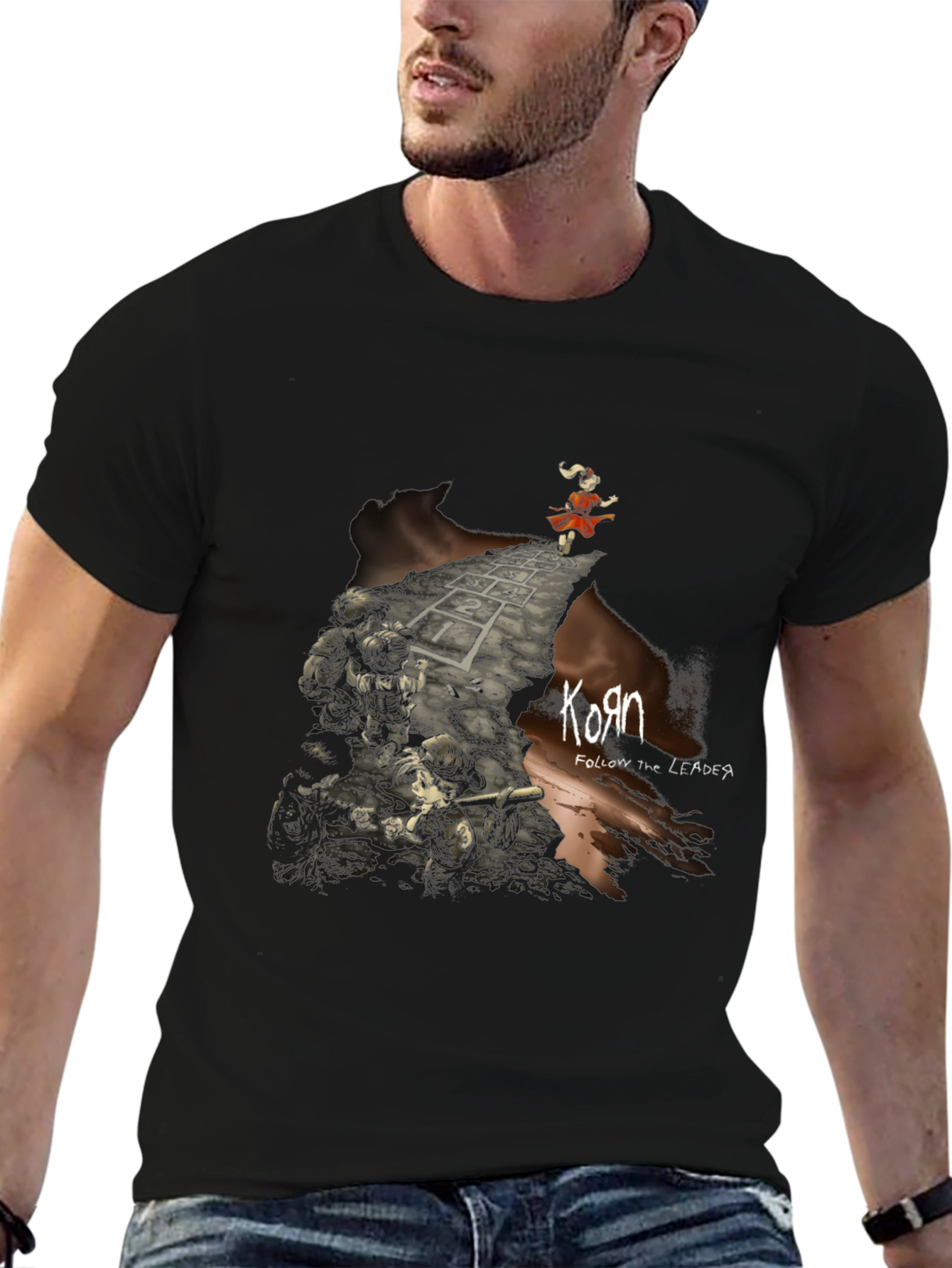 Korn Follow The Leader Graphic Tee - Black