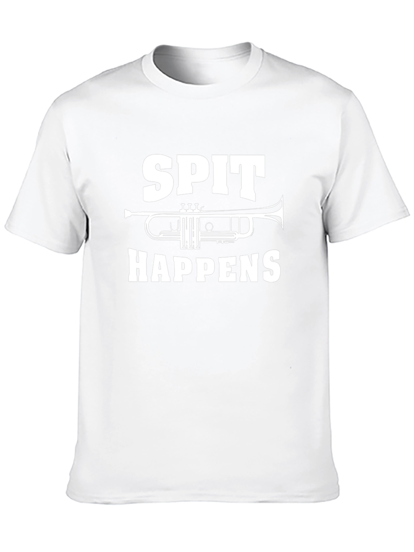 Spit Happens Trumpet T-Shirt Funny Band Tee