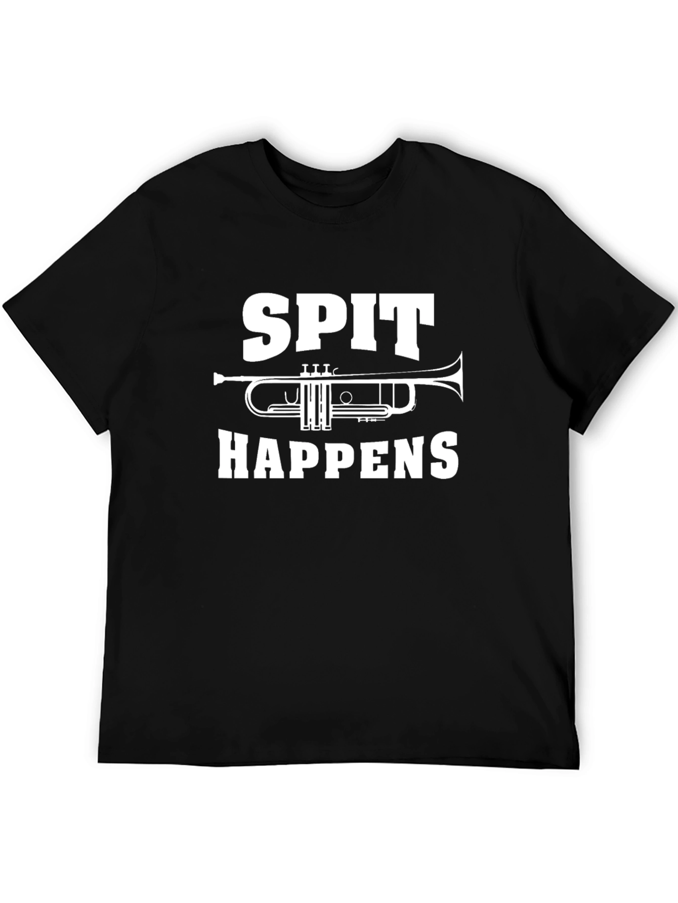 Spit Happens Trumpet T-Shirt Funny Band Tee