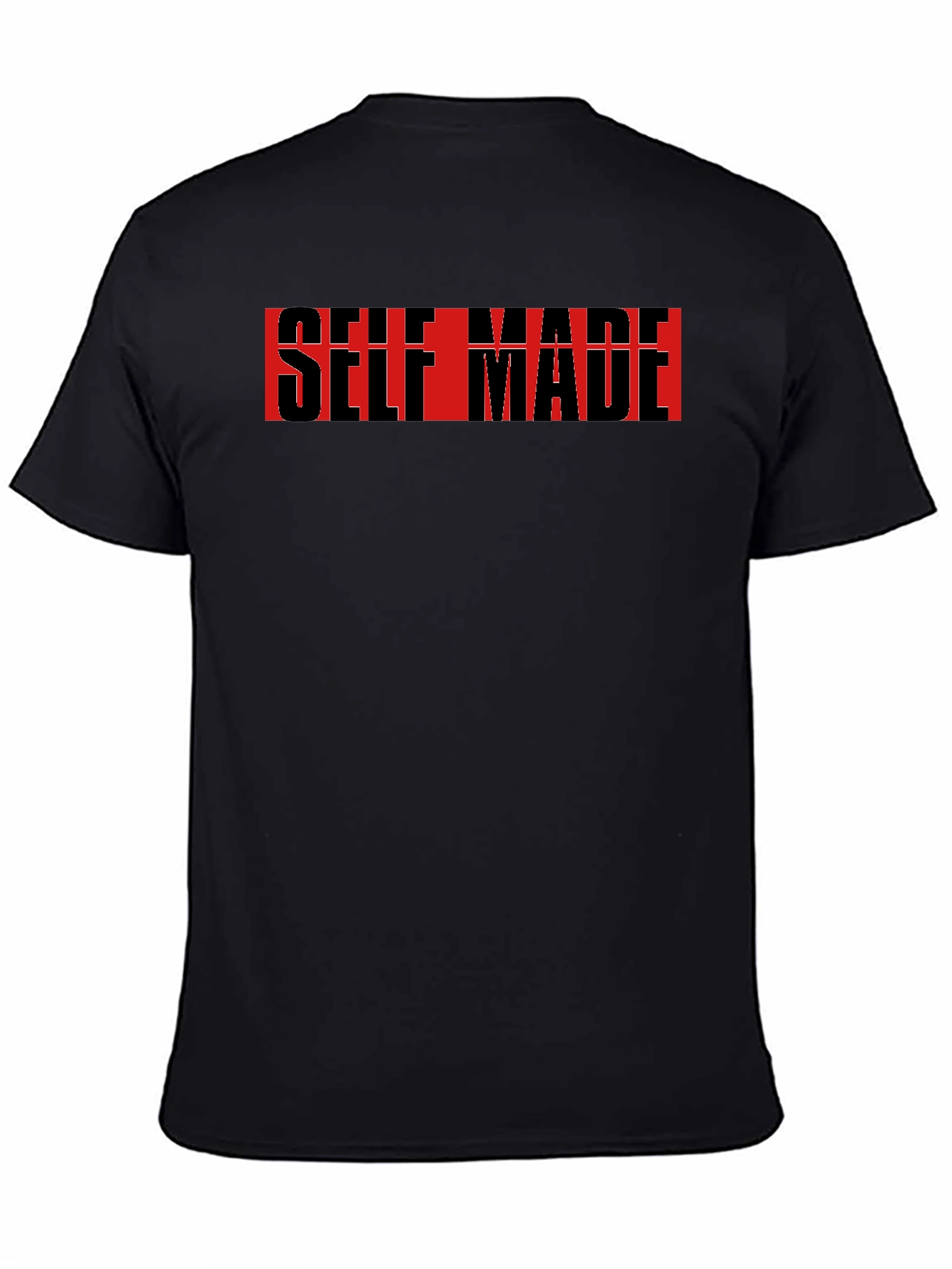 Self Made Black Graphic T-Shirt