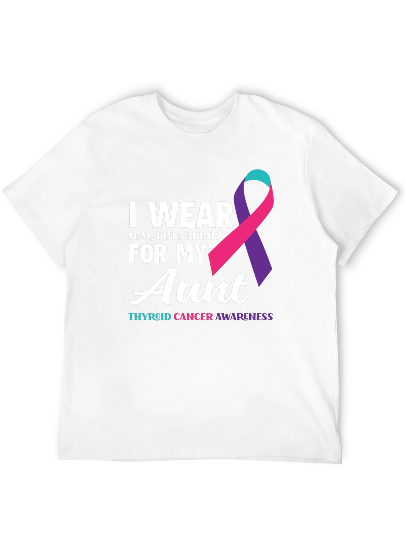 Thyroid Cancer Awareness Aunt T-Shirt