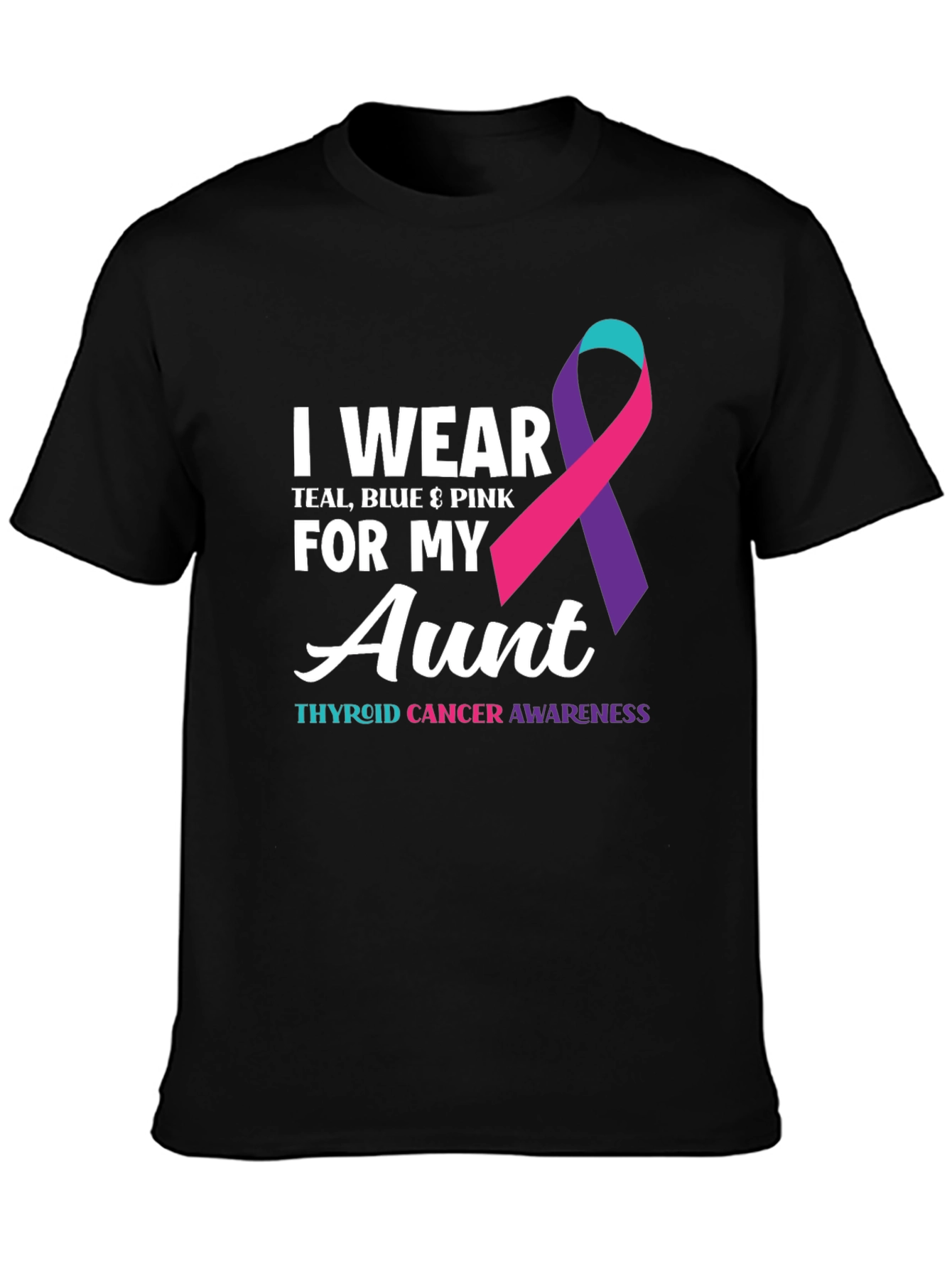 Thyroid Cancer Awareness Aunt T-Shirt