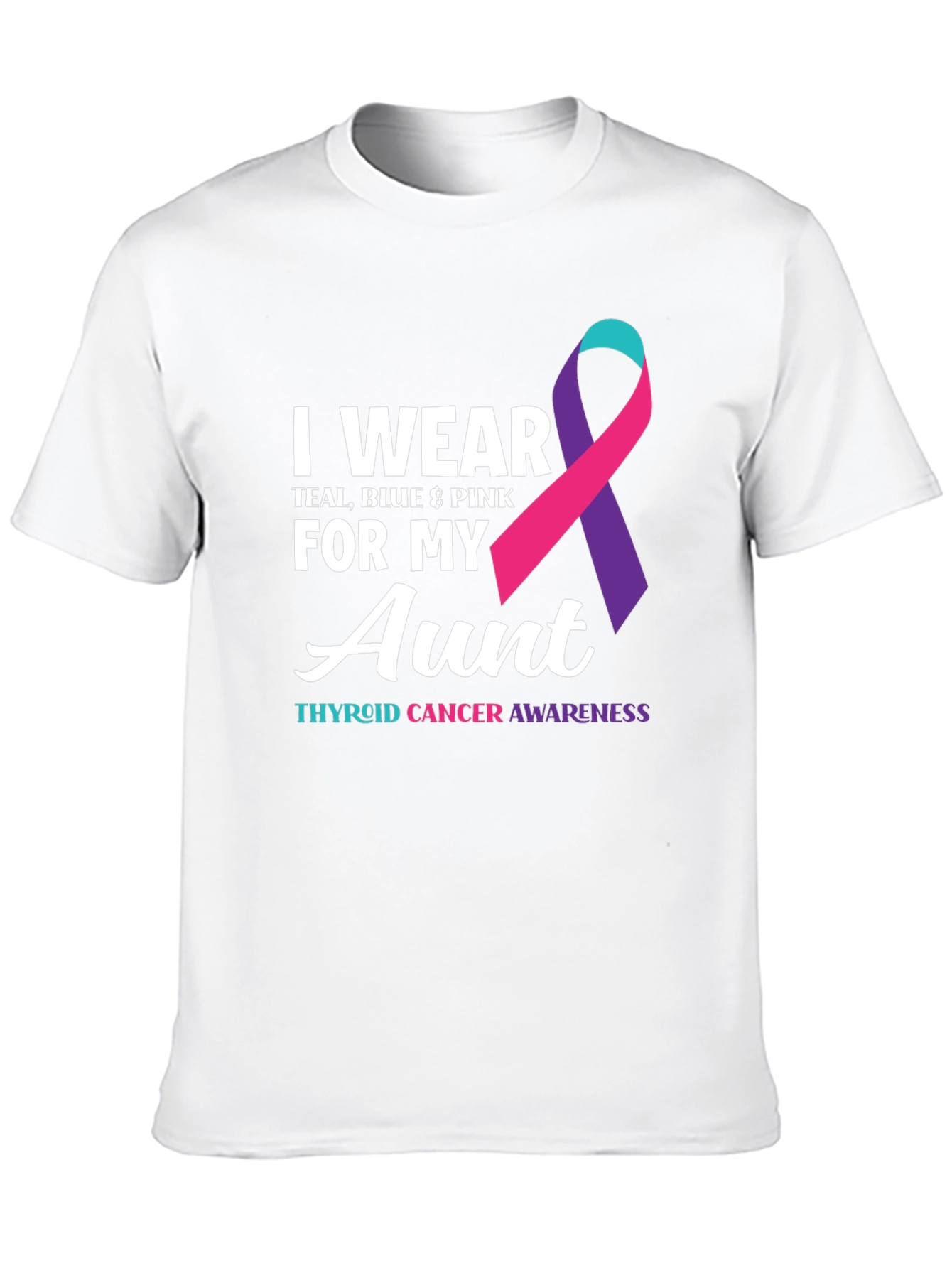Thyroid Cancer Awareness Aunt T-Shirt