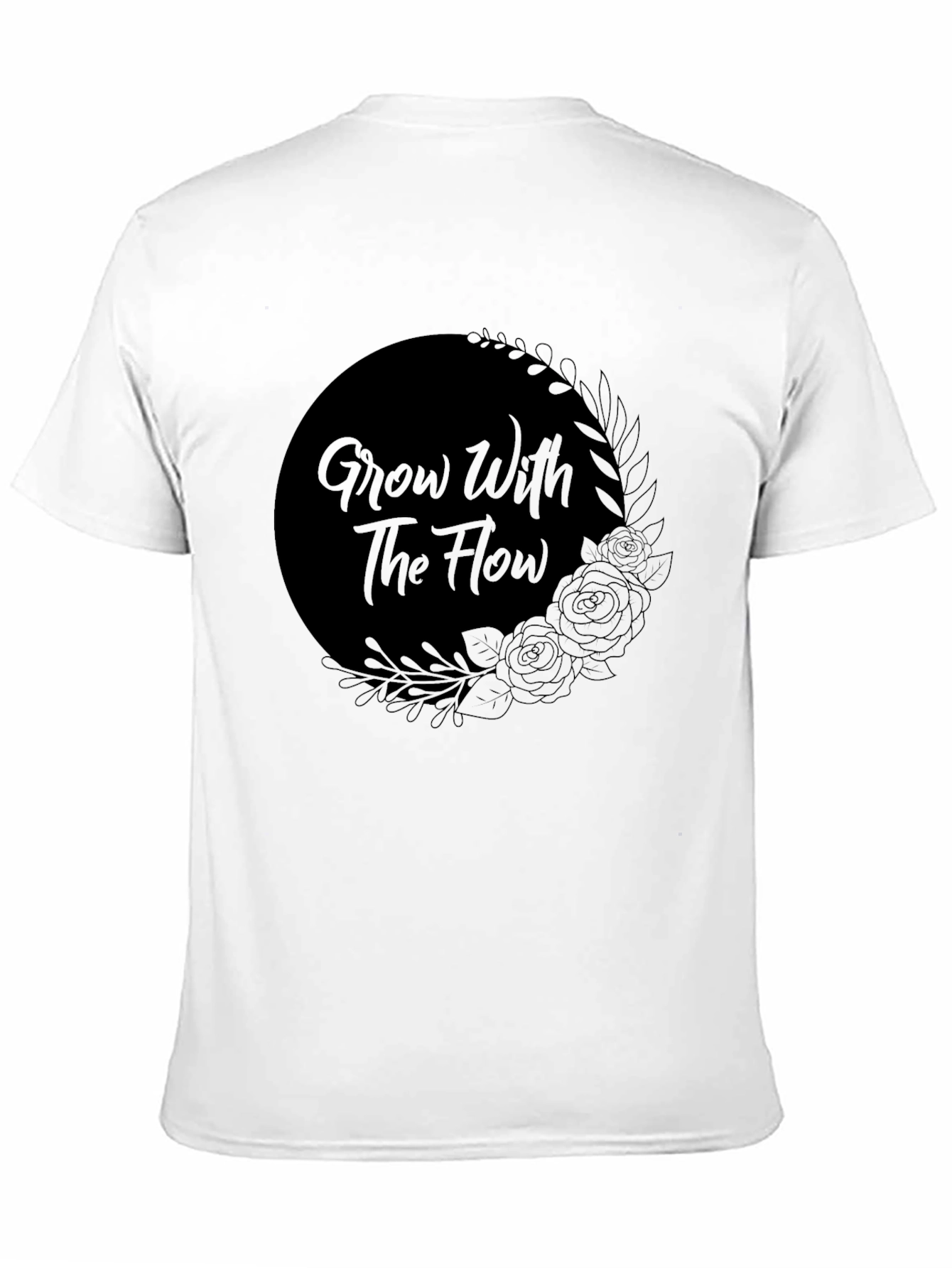 Grow With The Flow Black Graphic Tee