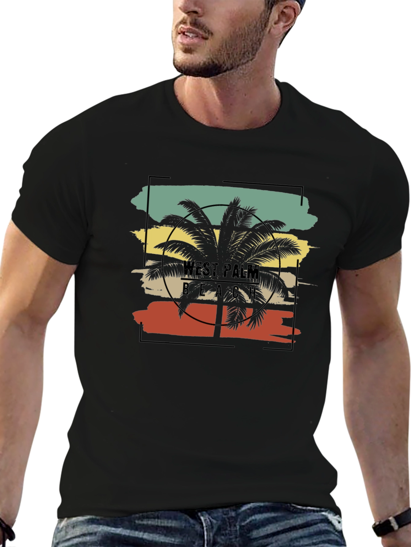 West Palm Beach Palm Tree Graphic Tee