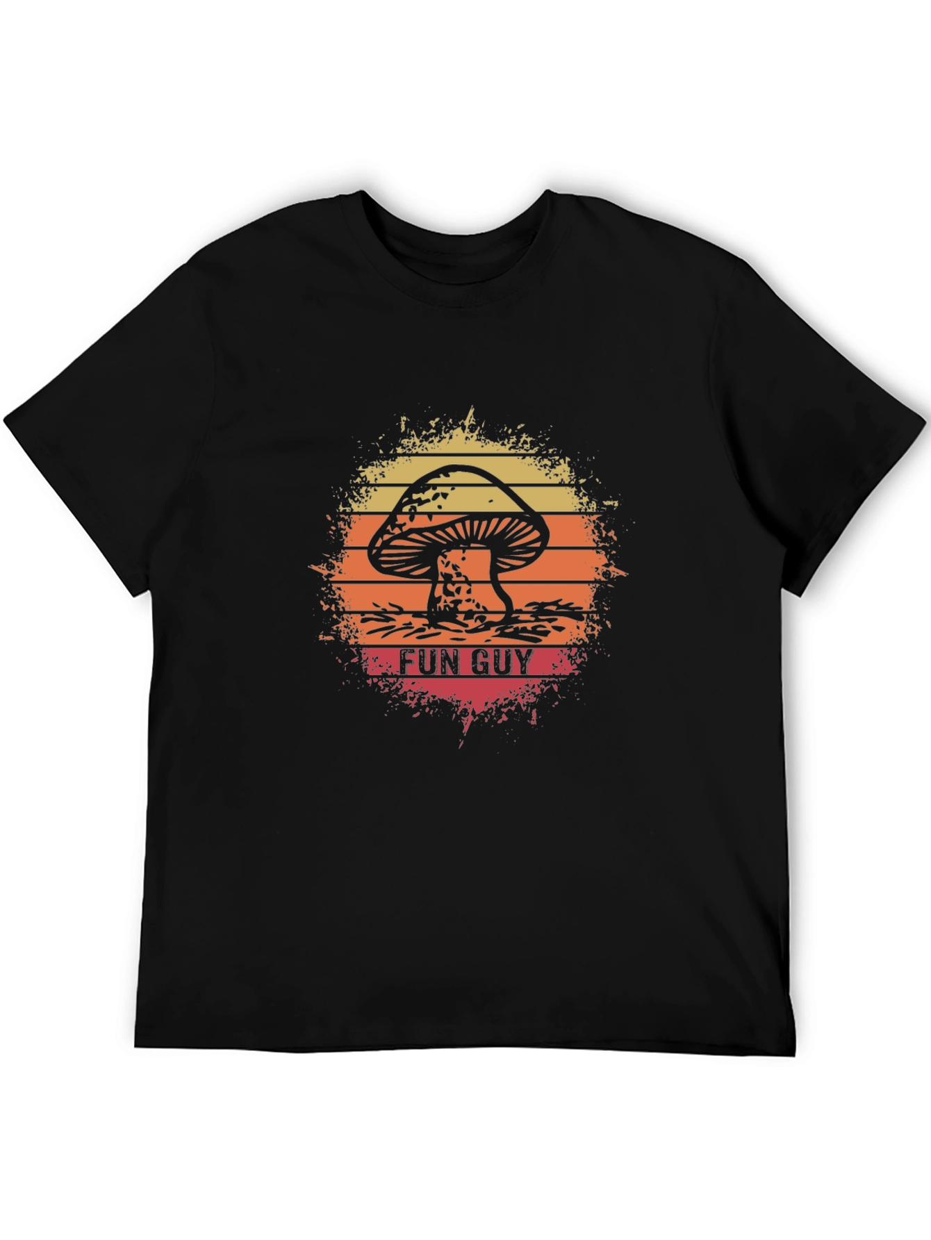 Fun Guy Mushroom Graphic T-Shirt - Retro Style