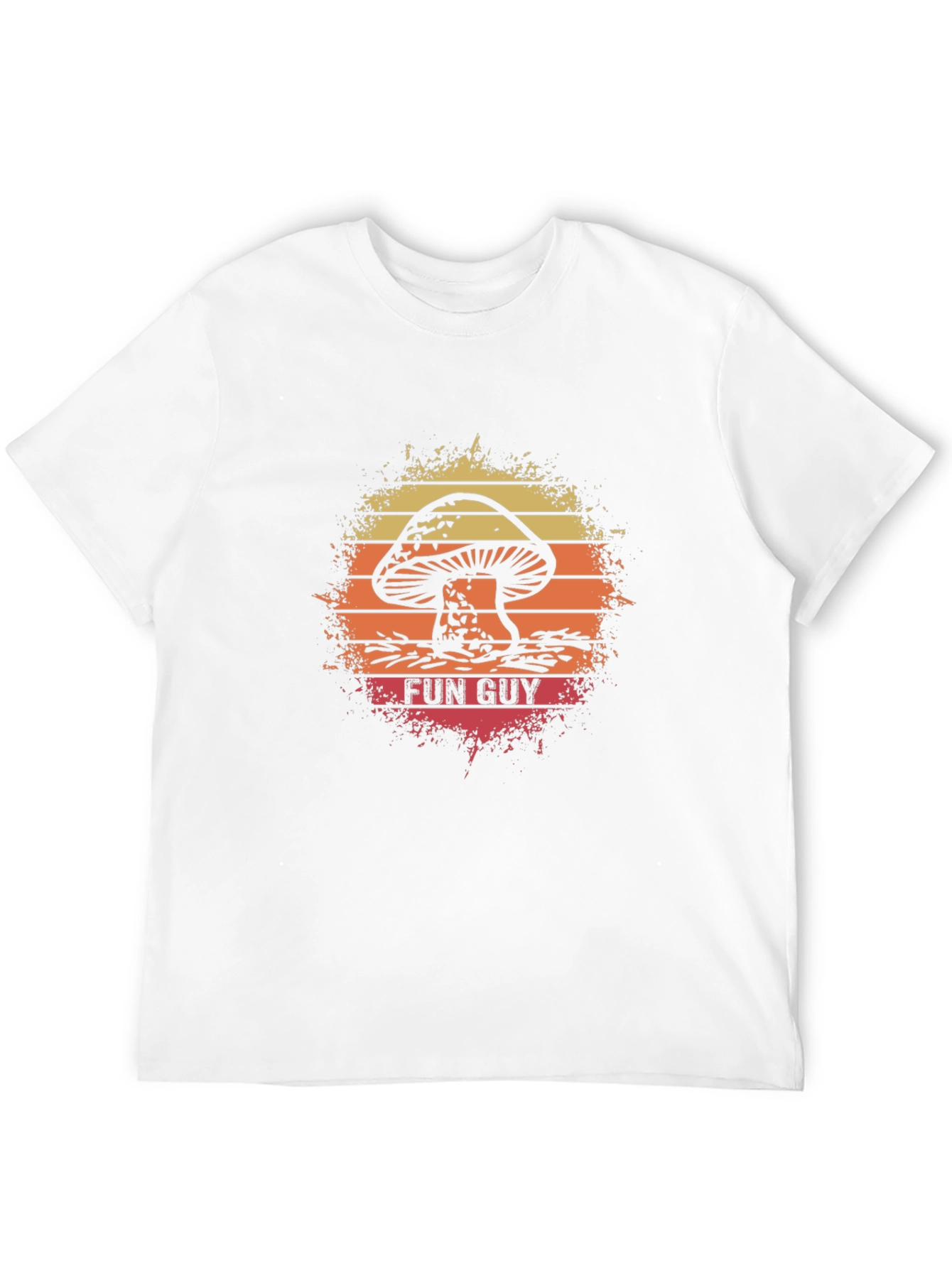 Fun Guy Mushroom Graphic T-Shirt - Retro Style