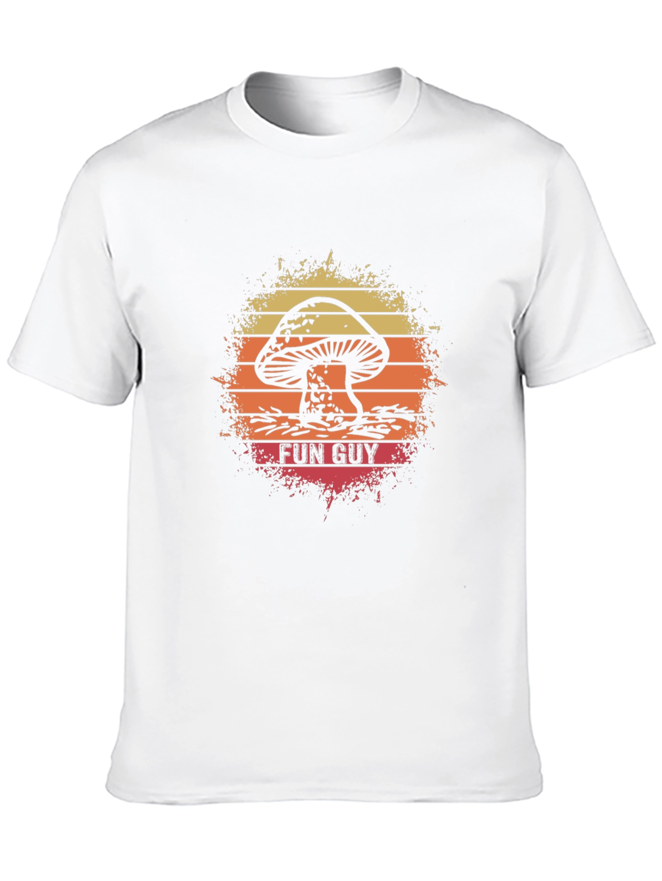 Fun Guy Mushroom Graphic T-Shirt - Retro Style