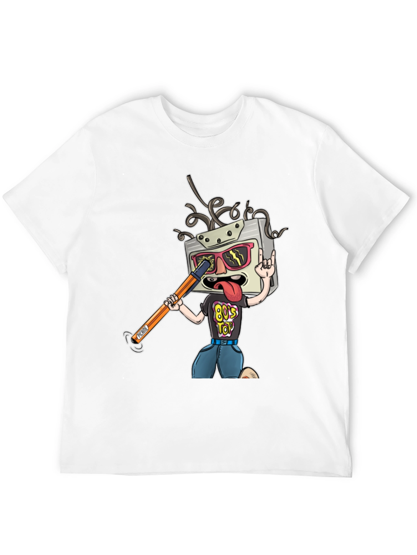 Retro Robot T-Shirt - 80s Top Tee