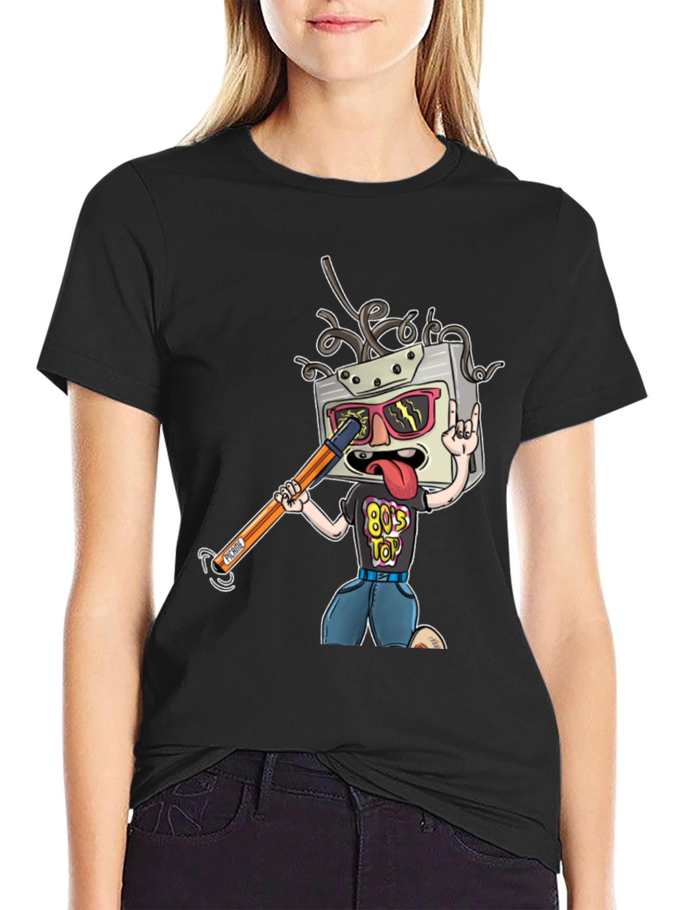Retro Robot T-Shirt - 80s Top Tee