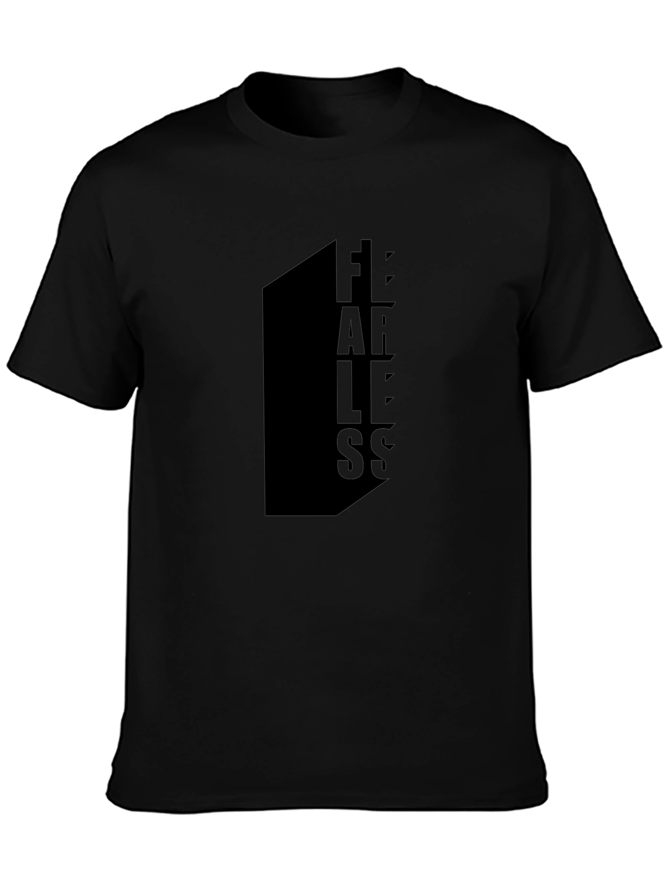 Fearless Black Graphic Tee