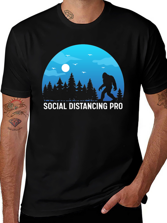 Social Distancing Pro Bigfoot T-Shirt