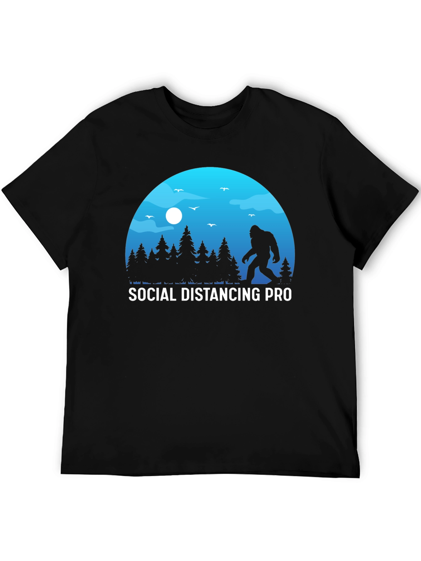 Social Distancing Pro Bigfoot T-Shirt