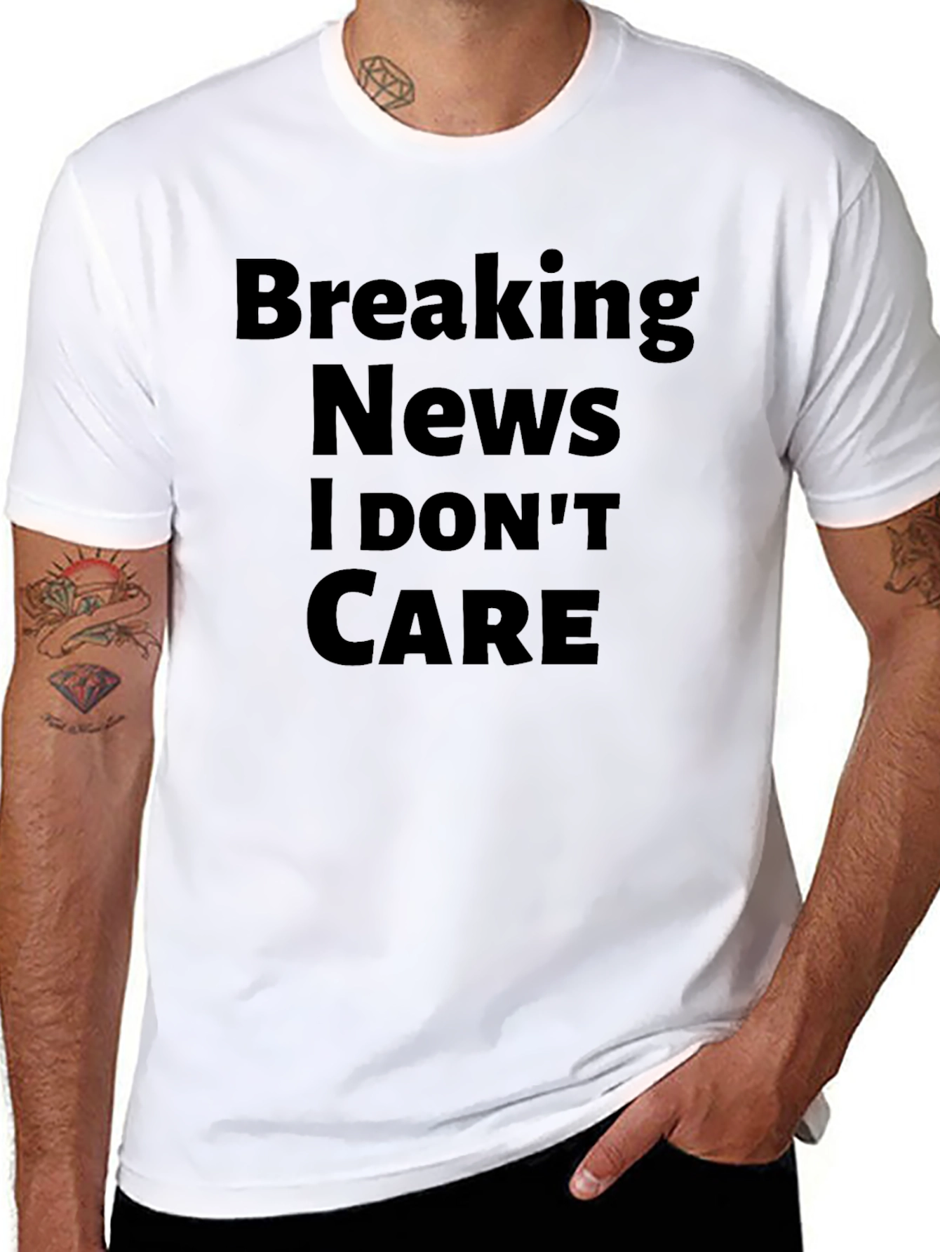 Breaking News I Dont Care T-Shirt