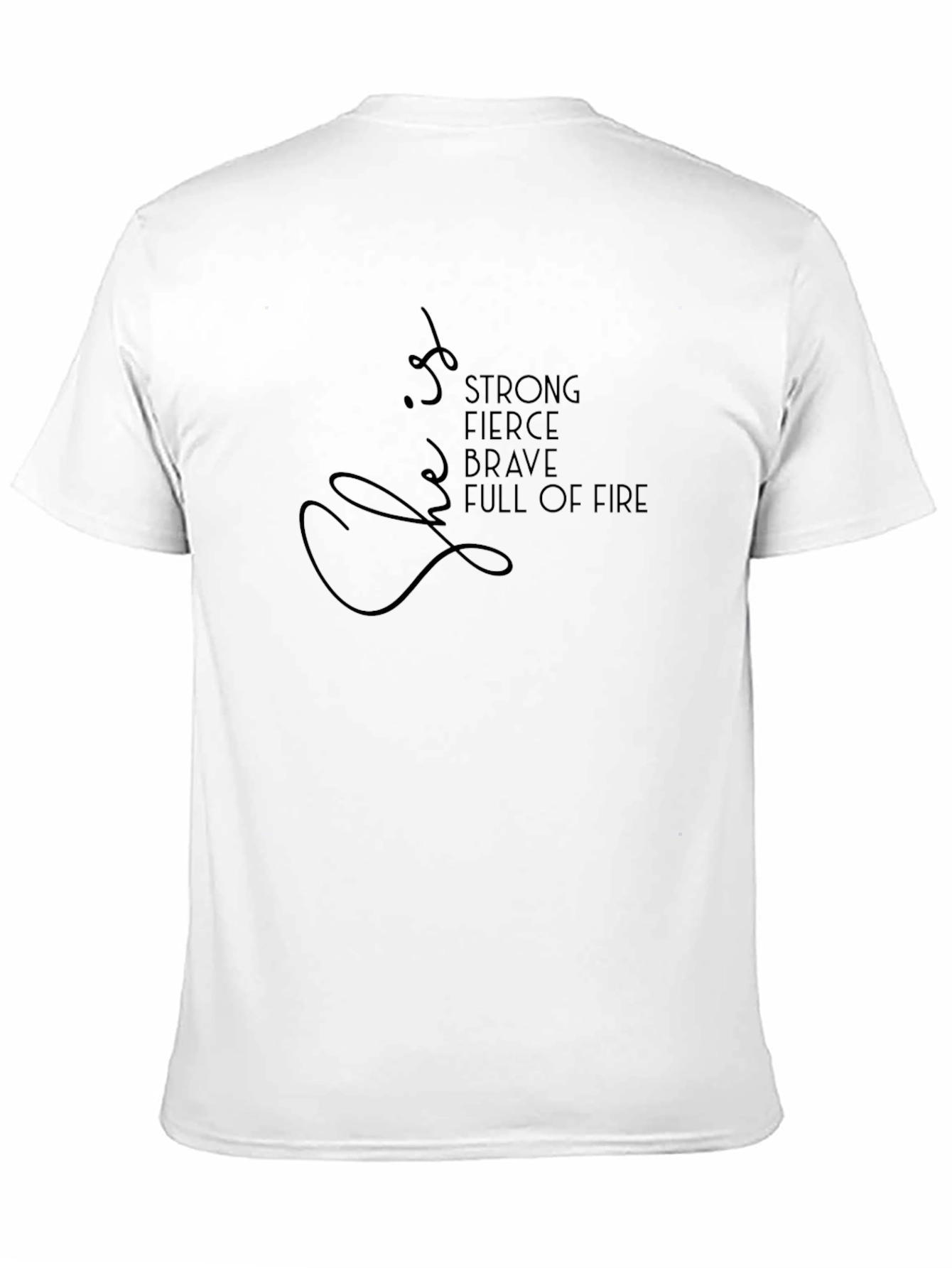 Strong Fierce Brave Graphic Tee - Black T-Shirt