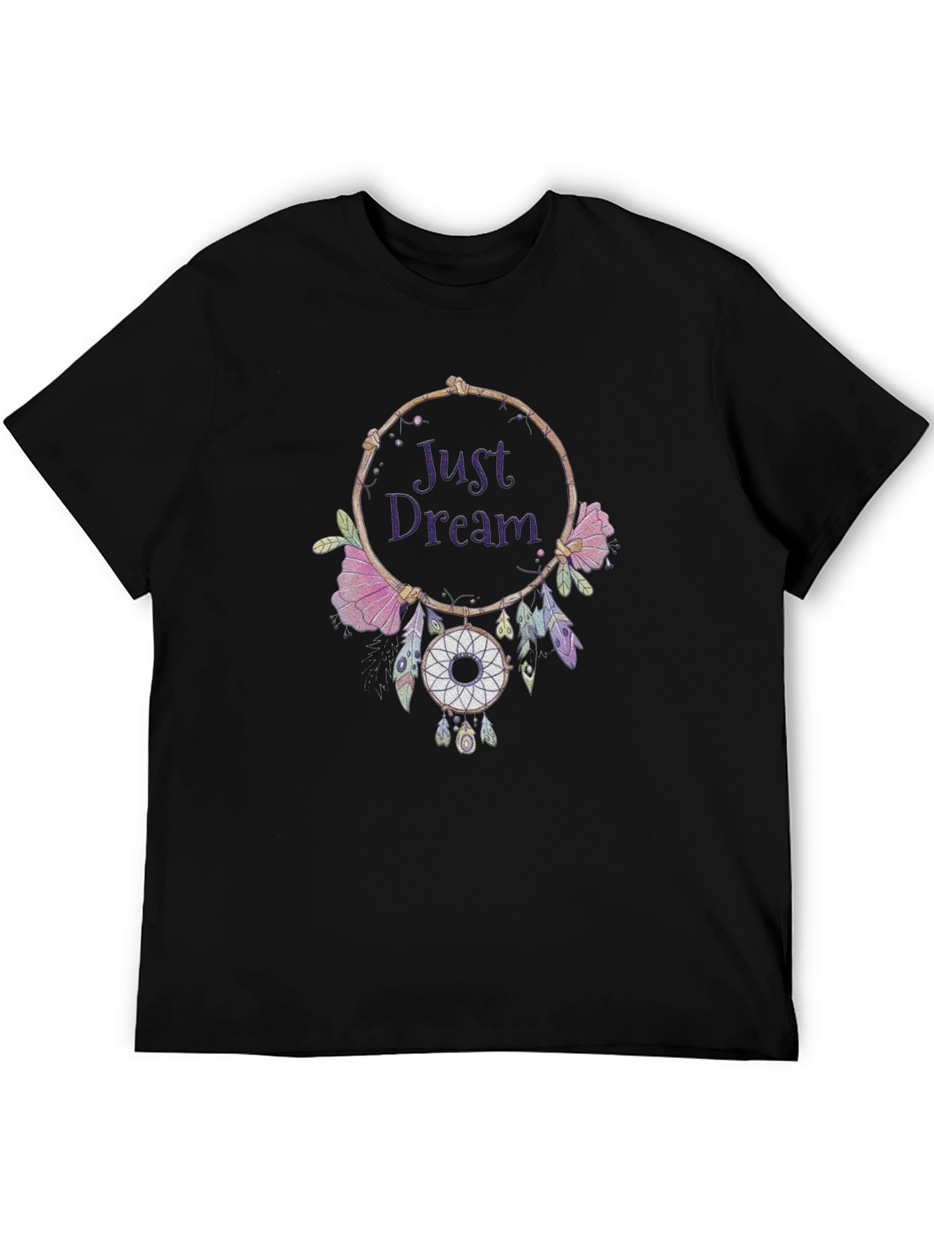 Just Dream Dreamcatcher Graphic Tee - Black