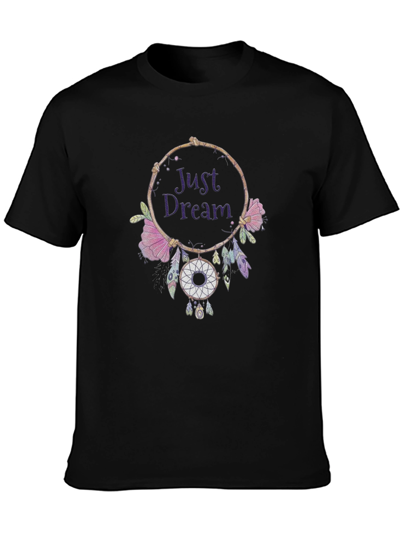 Just Dream Dreamcatcher Graphic Tee - Black