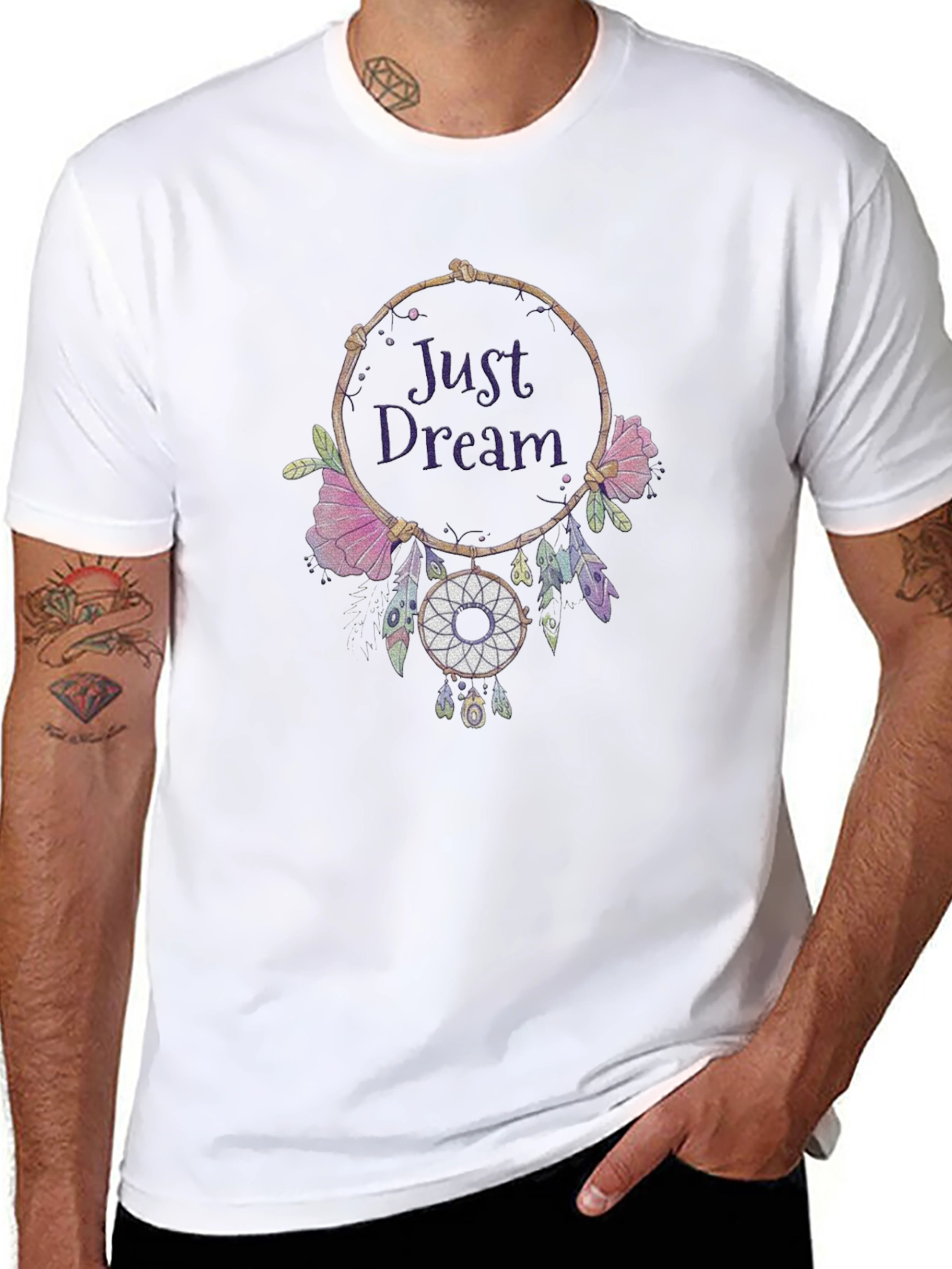 Just Dream Dreamcatcher Graphic Tee - Black