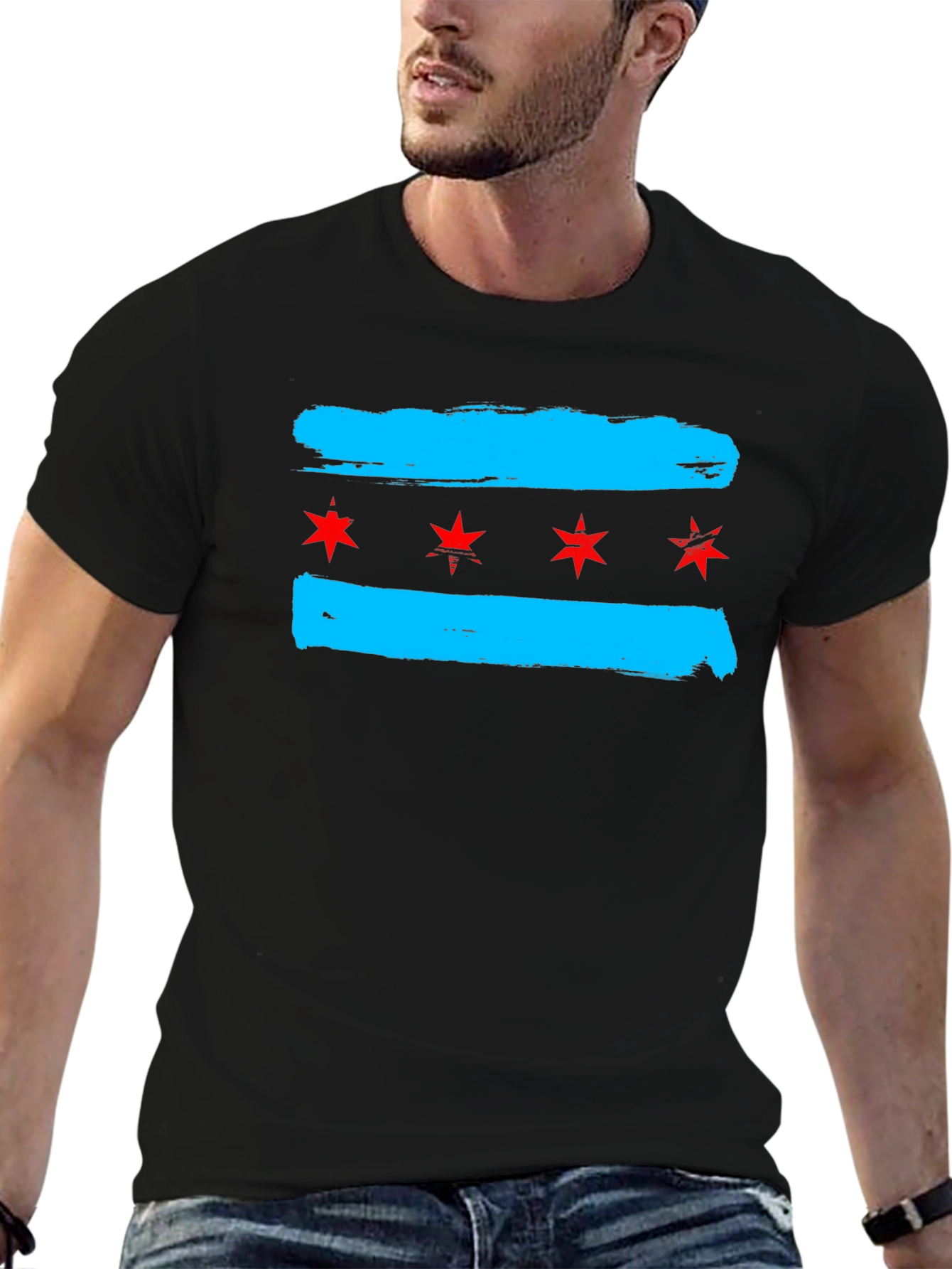 Chicago Flag Graphic T-Shirt