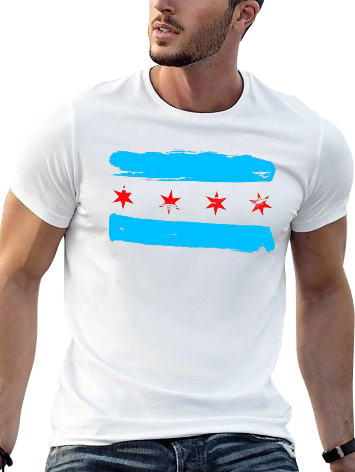 Chicago Flag Graphic T-Shirt