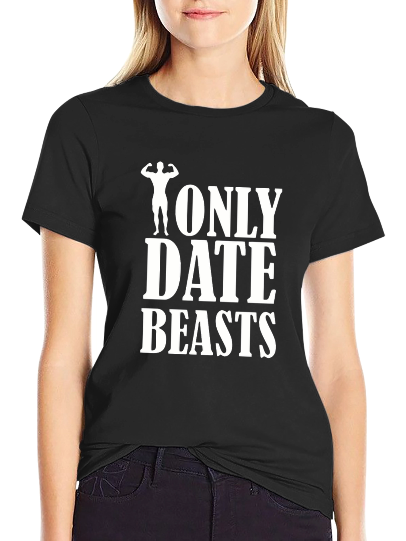 Only Date Beasts T-Shirt Funny Gym Workout Shirt