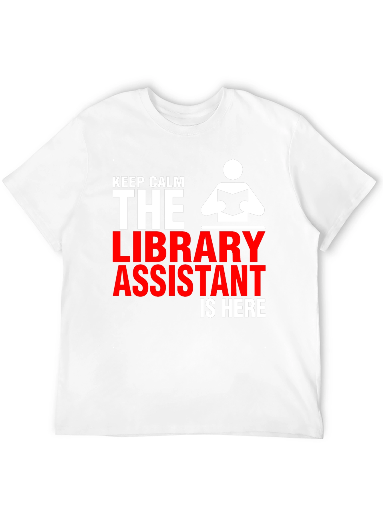 Library Assistant T-Shirt - Keep Calm Librarian Tee