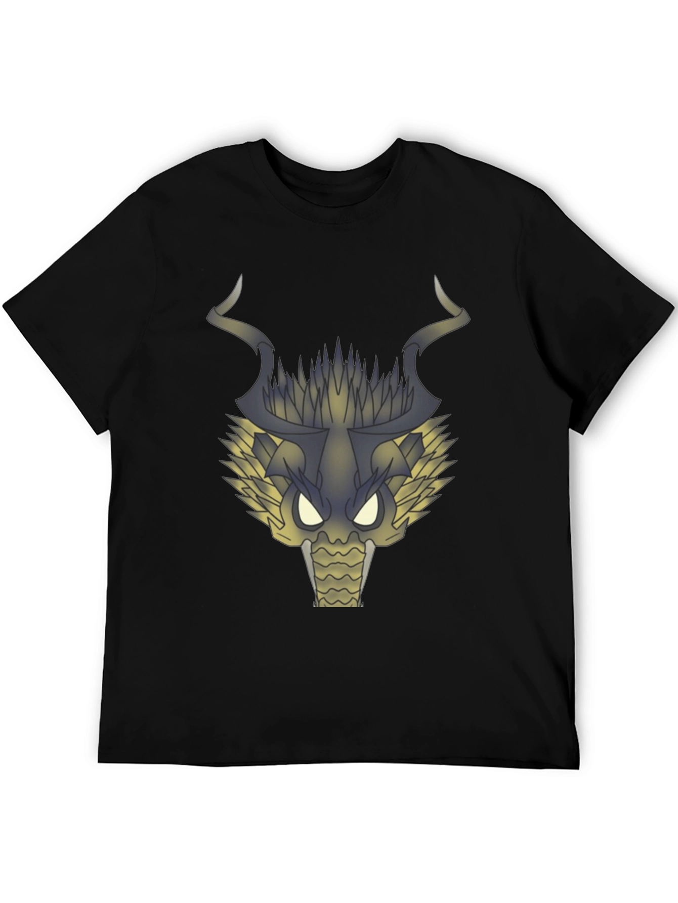 Dragon Head Graphic T-Shirt - Black