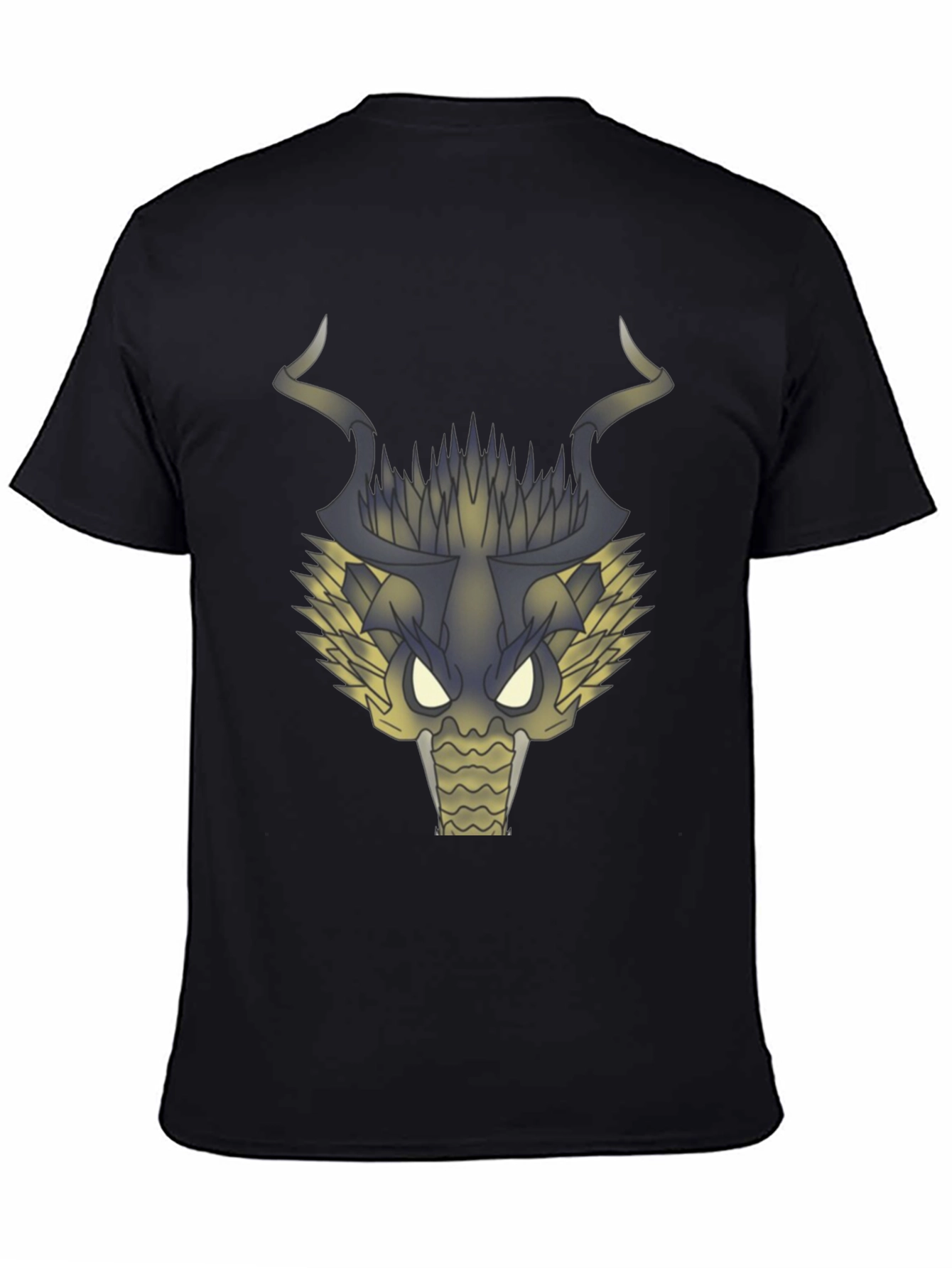 Dragon Head Graphic T-Shirt - Black