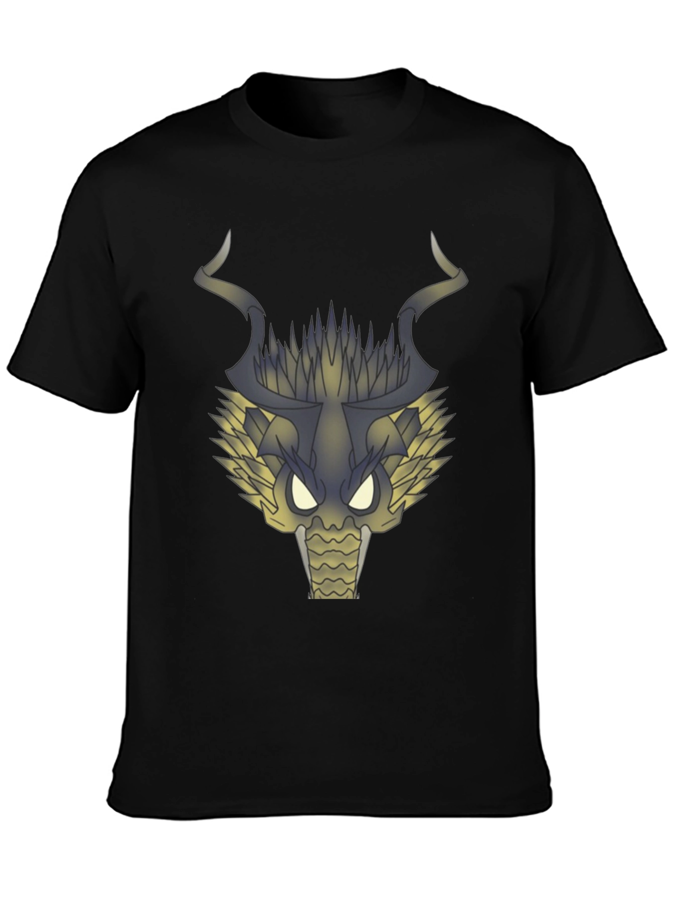 Dragon Head Graphic T-Shirt - Black