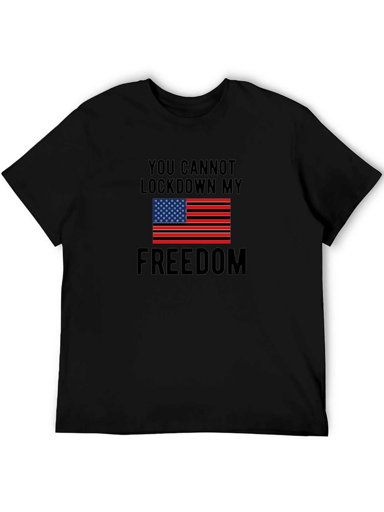 Freedom T-Shirt - Lockdown Protest USA Flag Tee