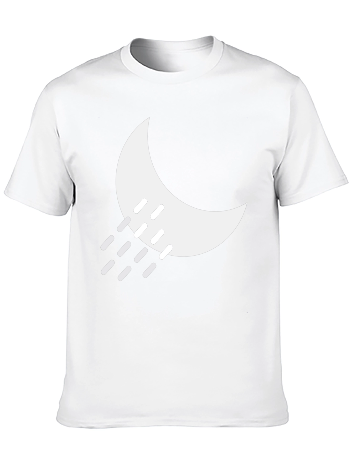 Night Rain Graphic Tee - Black Cotton Blend