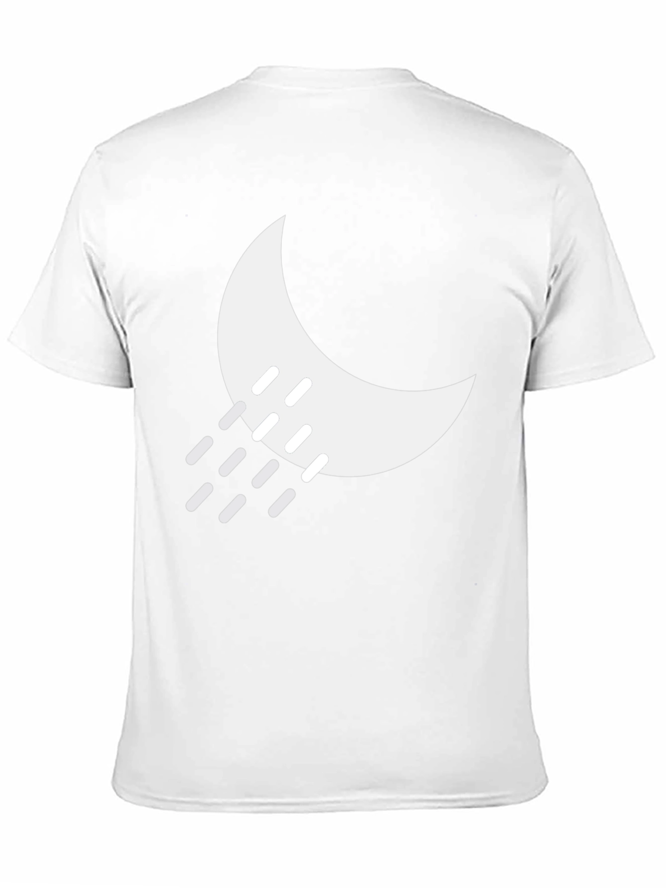 Night Rain Graphic Tee - Black Cotton Blend