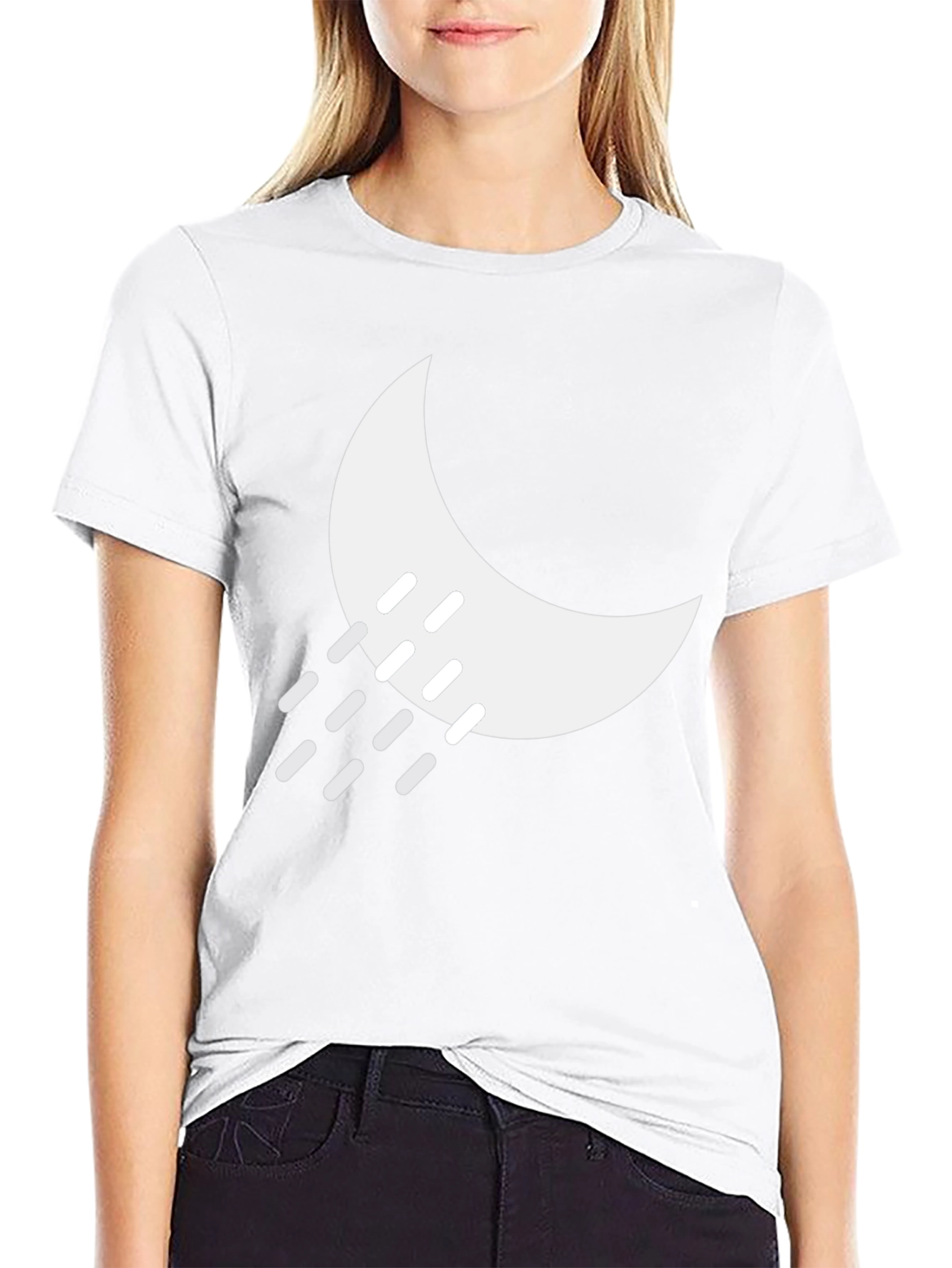 Night Rain Graphic Tee - Black Cotton Blend