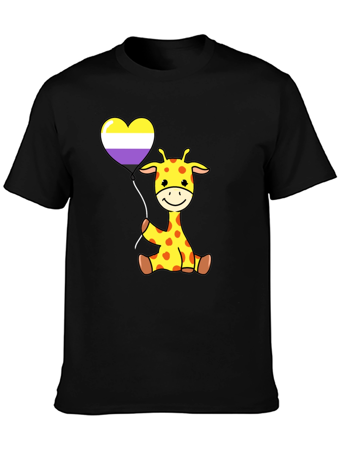 Giraffe Heart Balloon T-Shirt