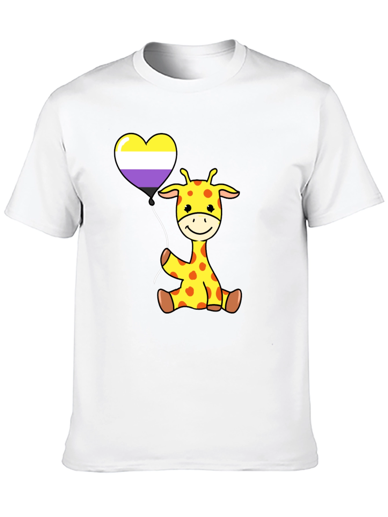 Giraffe Heart Balloon T-Shirt