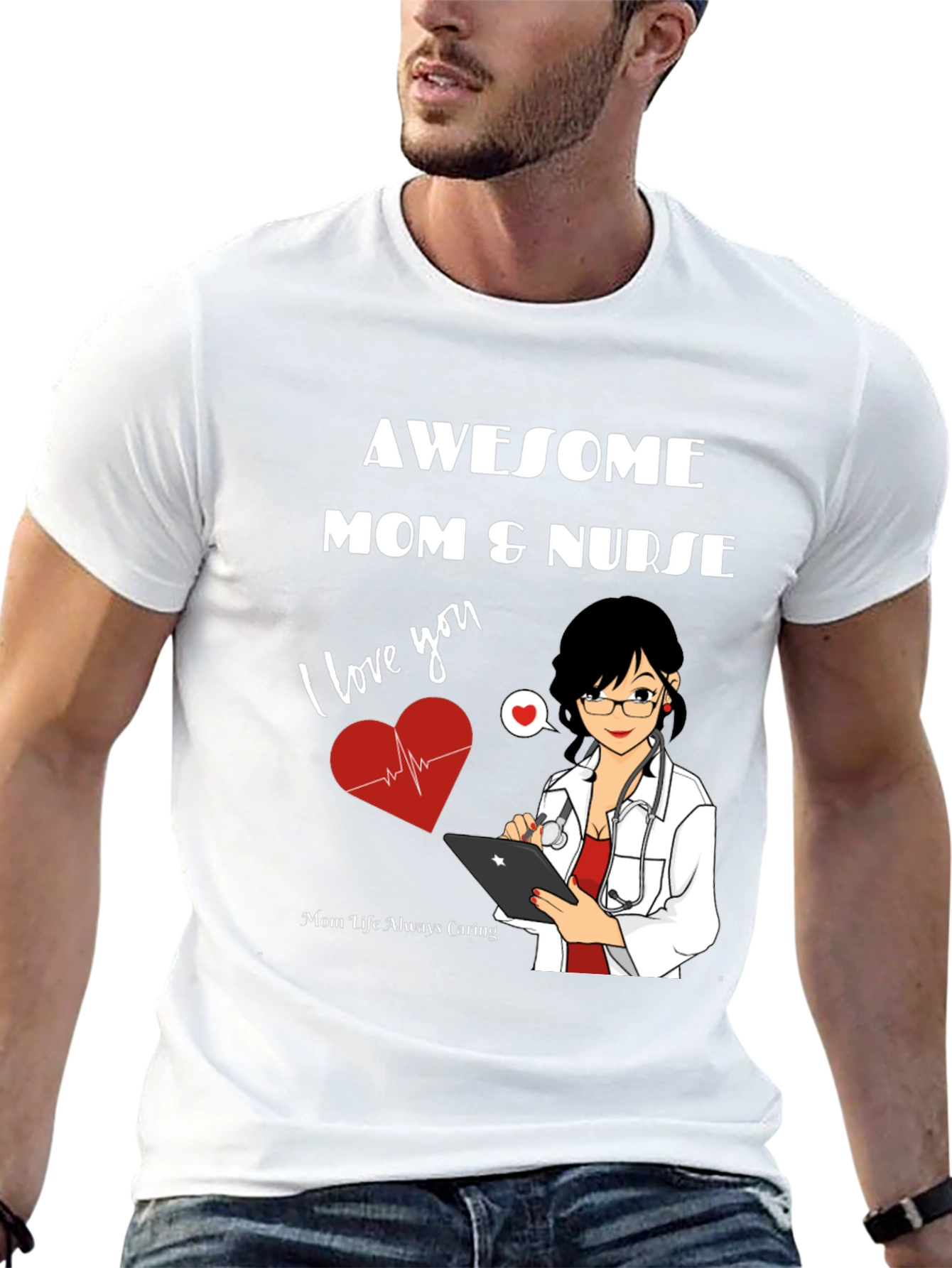 Awesome Mom & Nurse T-Shirt