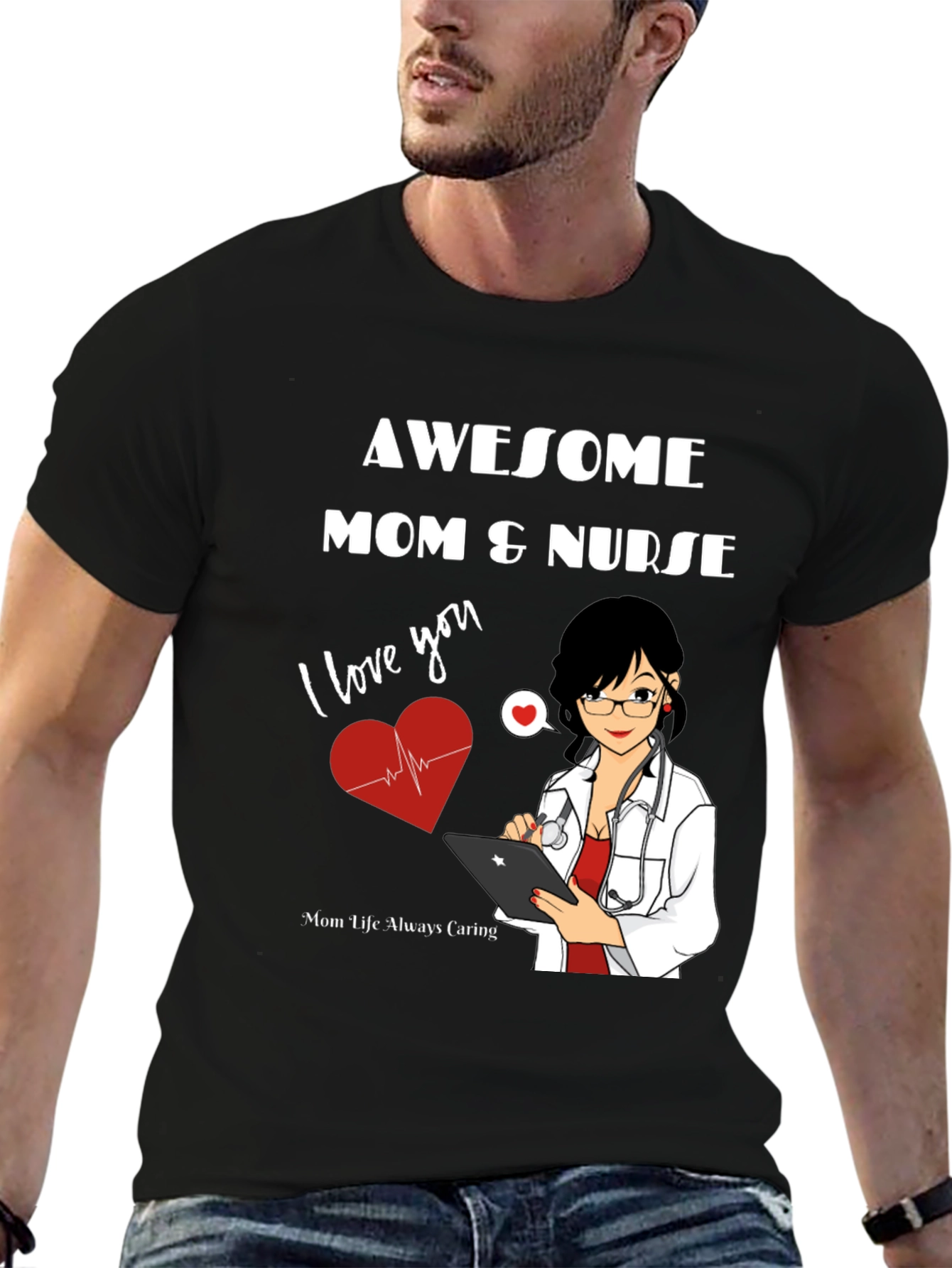 Awesome Mom & Nurse T-Shirt
