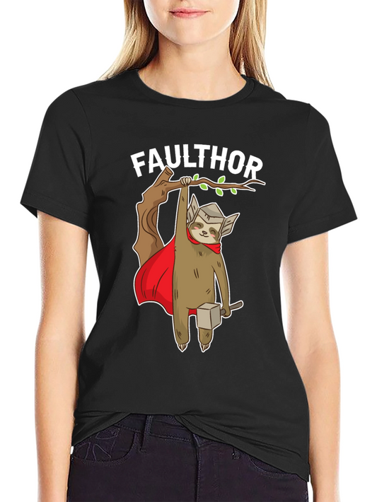 Faulthor Sloth Superhero T-Shirt
