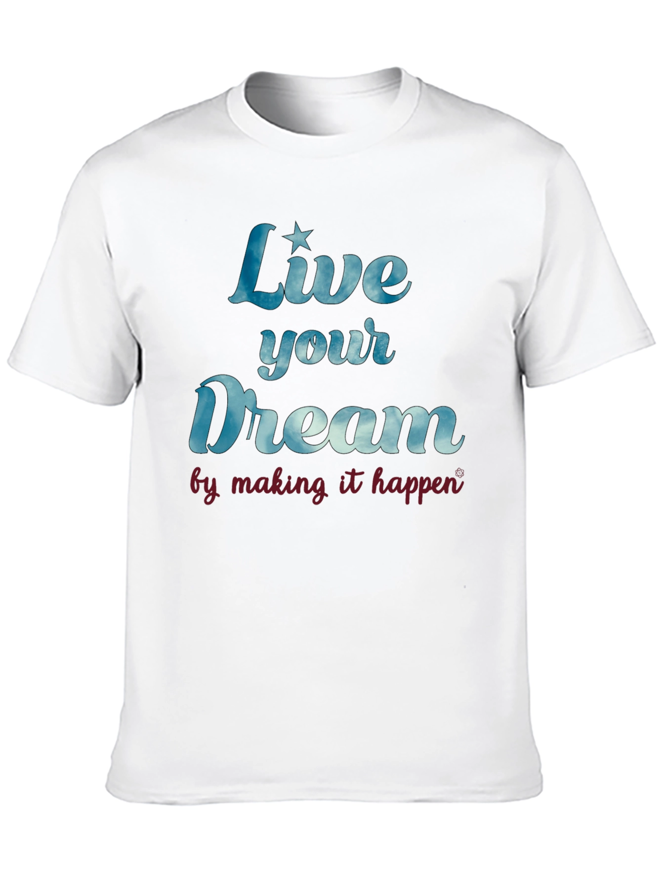 Live Your Dream Graphic T-Shirt - Mens Black Tee
