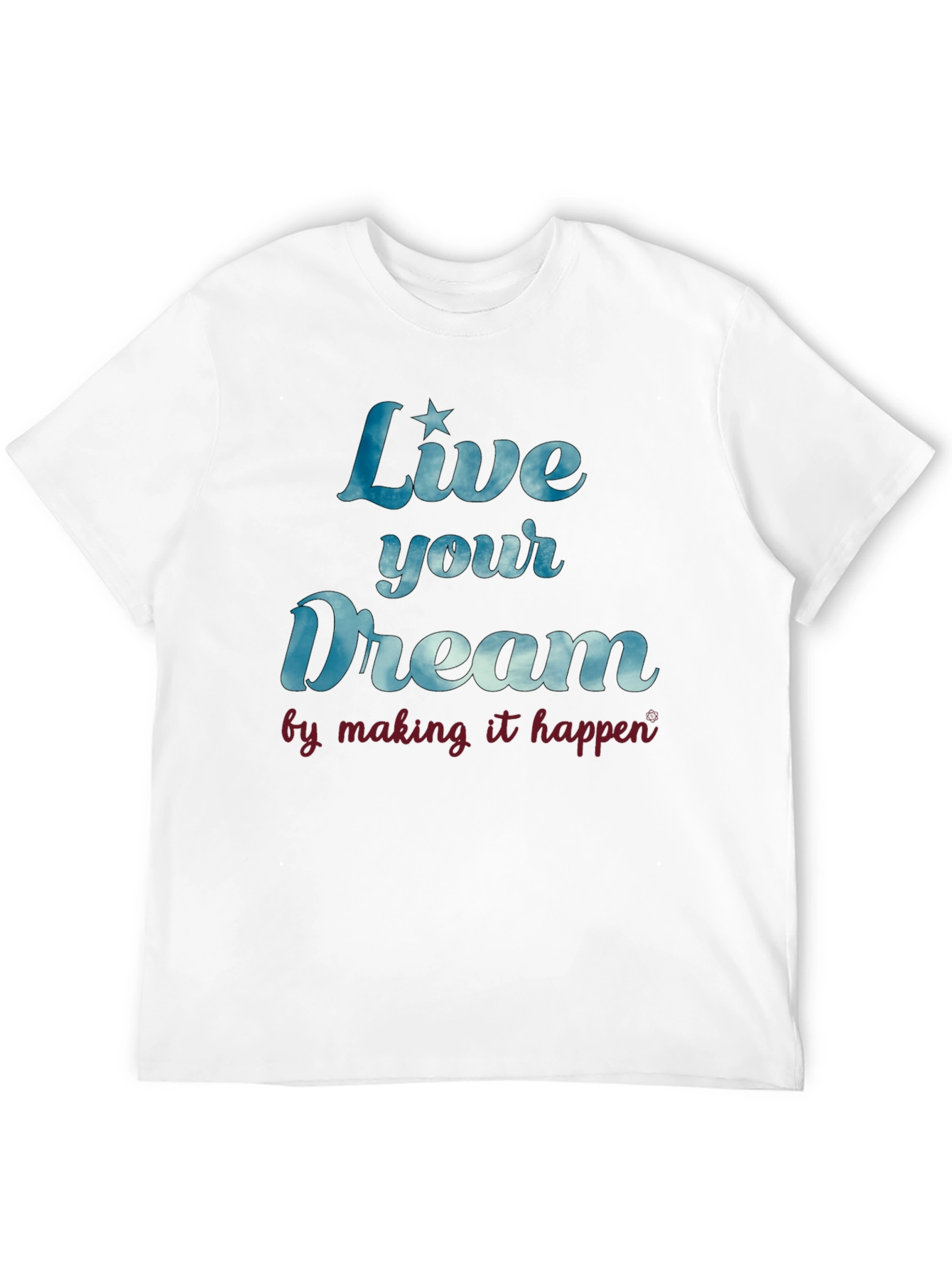 Live Your Dream Graphic T-Shirt - Mens Black Tee