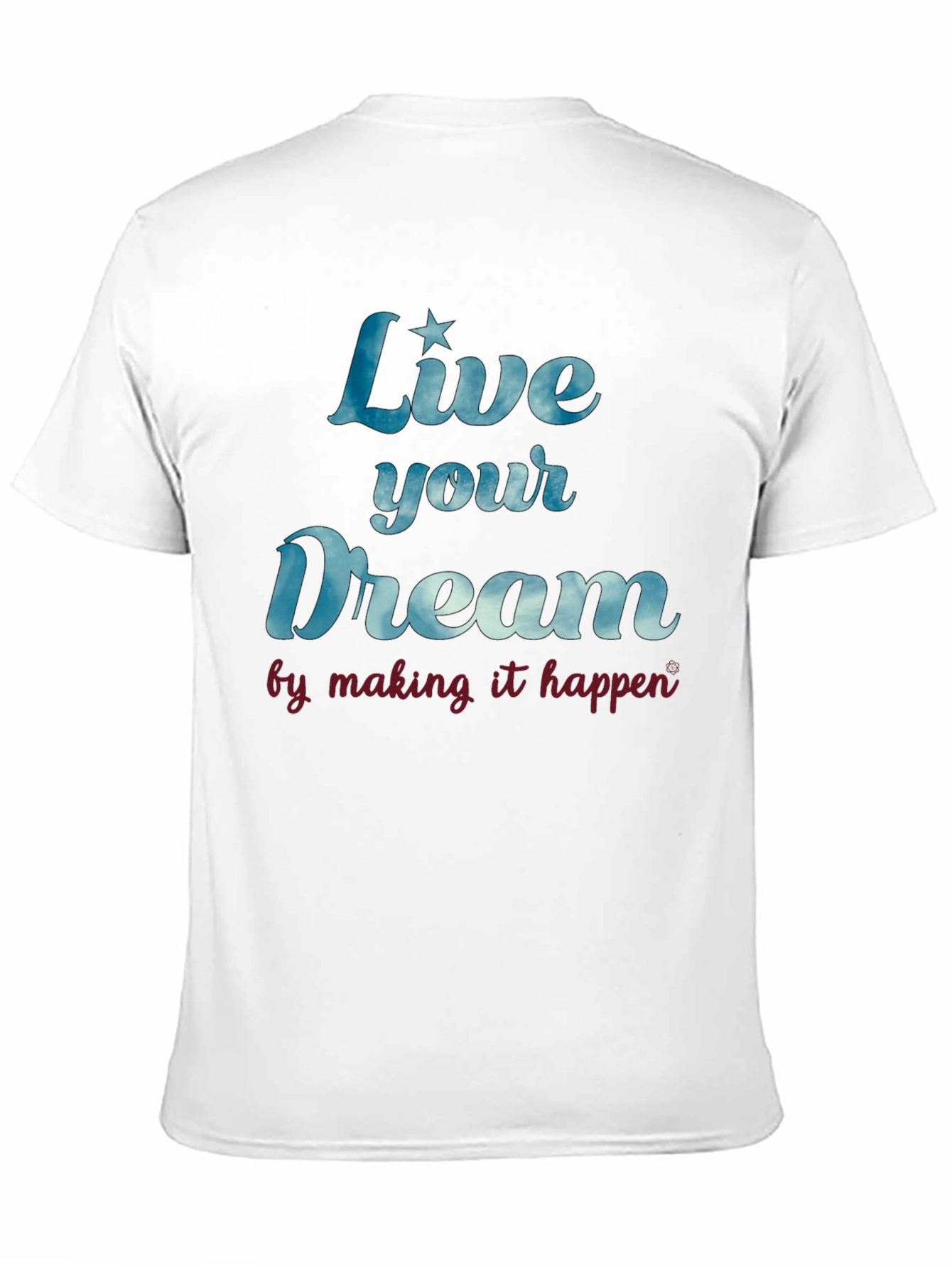 Live Your Dream Graphic T-Shirt - Mens Black Tee