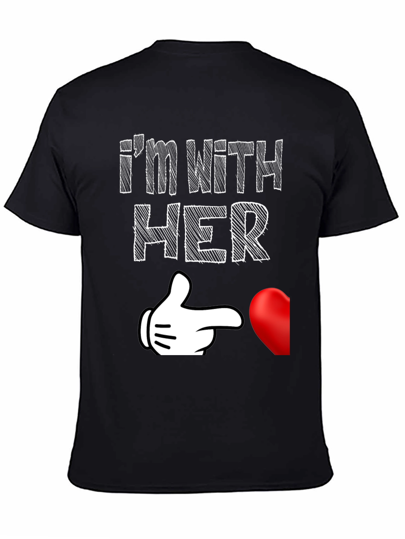 Im With Her Matching Couple T-Shirt