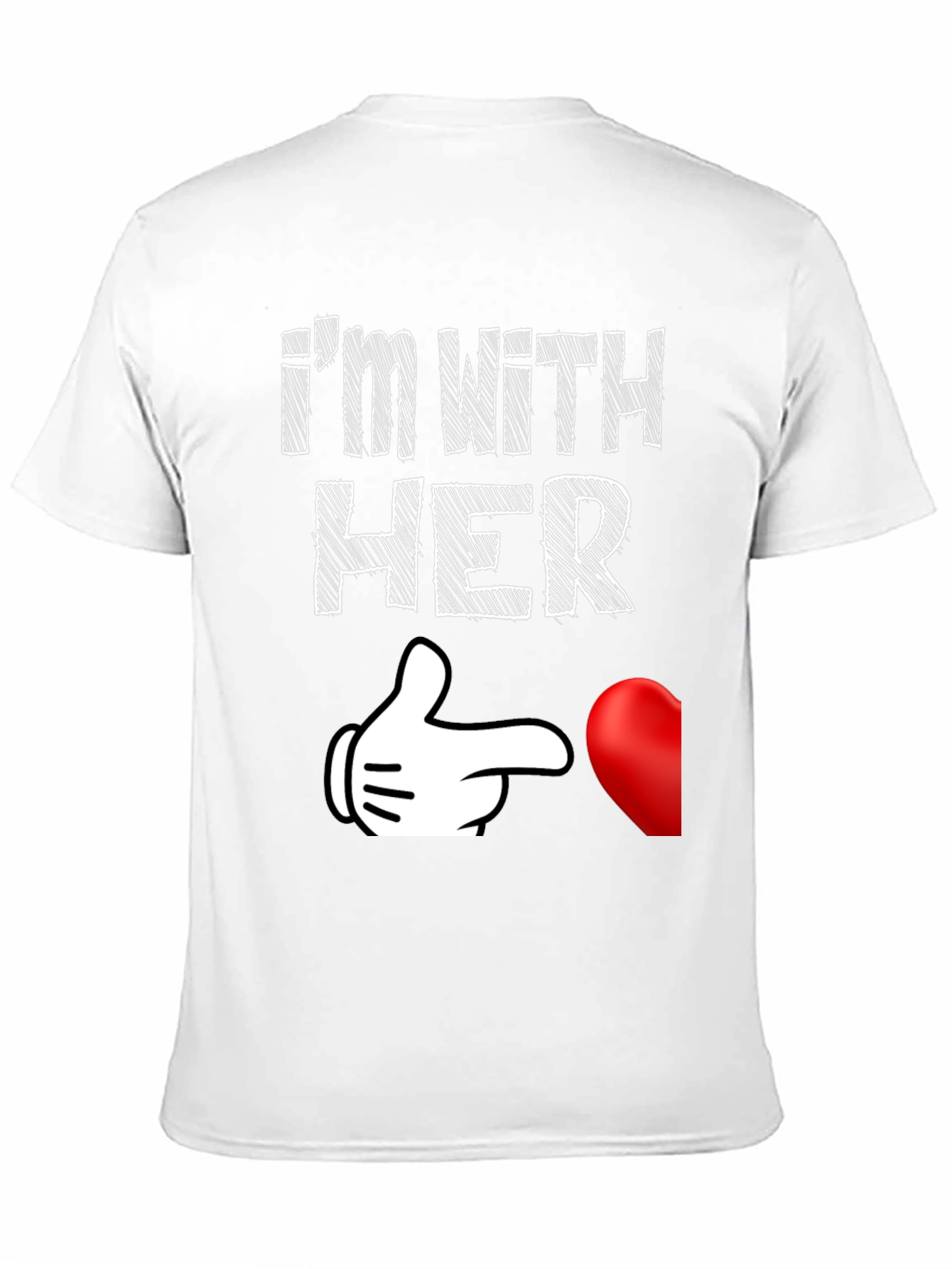 Im With Her Matching Couple T-Shirt