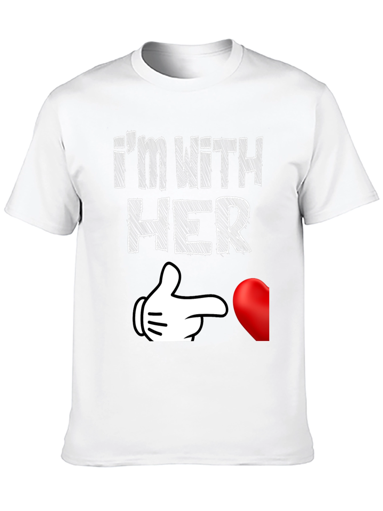 Im With Her Matching Couple T-Shirt