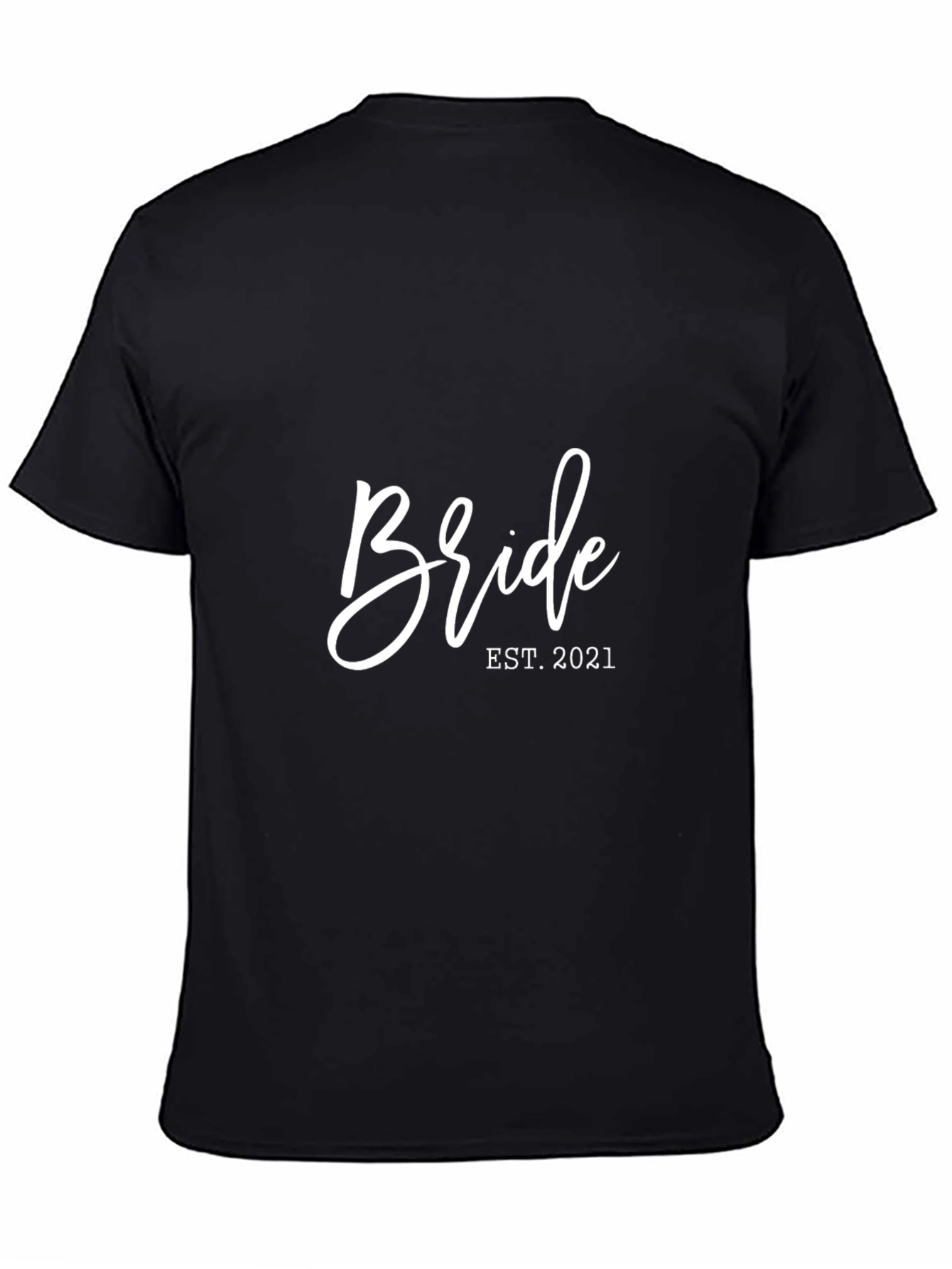 Bride Est. 2021 Black T-Shirt
